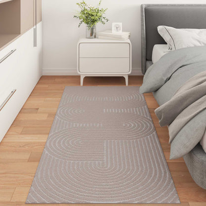 Innen- und Außenteppich PALMERAS Beige 80 x 150 cm Polyester