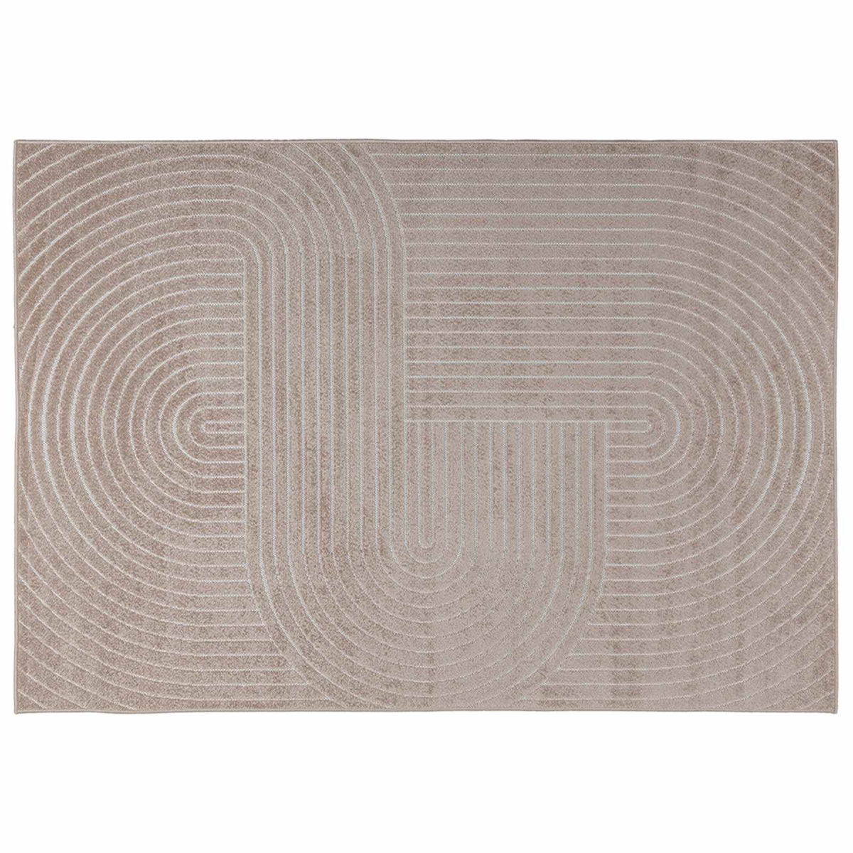 Innen- und Außenteppich PALMERAS Beige 120 x 170 cm Polyester