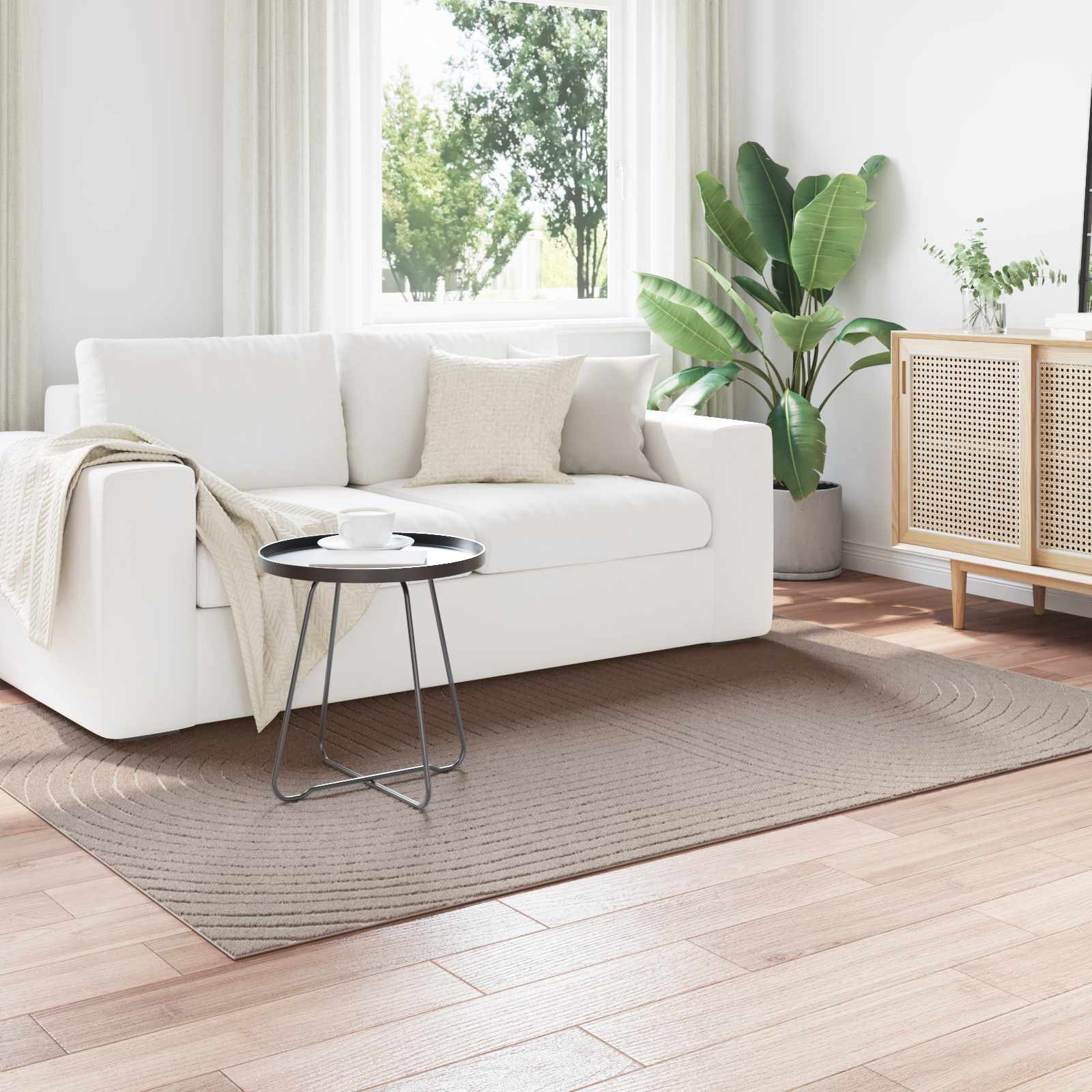 Innen- und Außenteppich PALMERAS Beige 200 x 140 cm Polyester