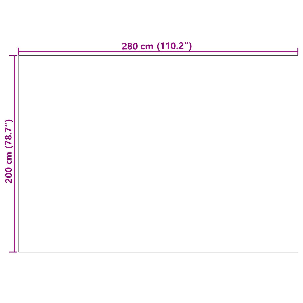Innen- und Außenteppich PALMERAS Beige 200 x 280 cm Polyester