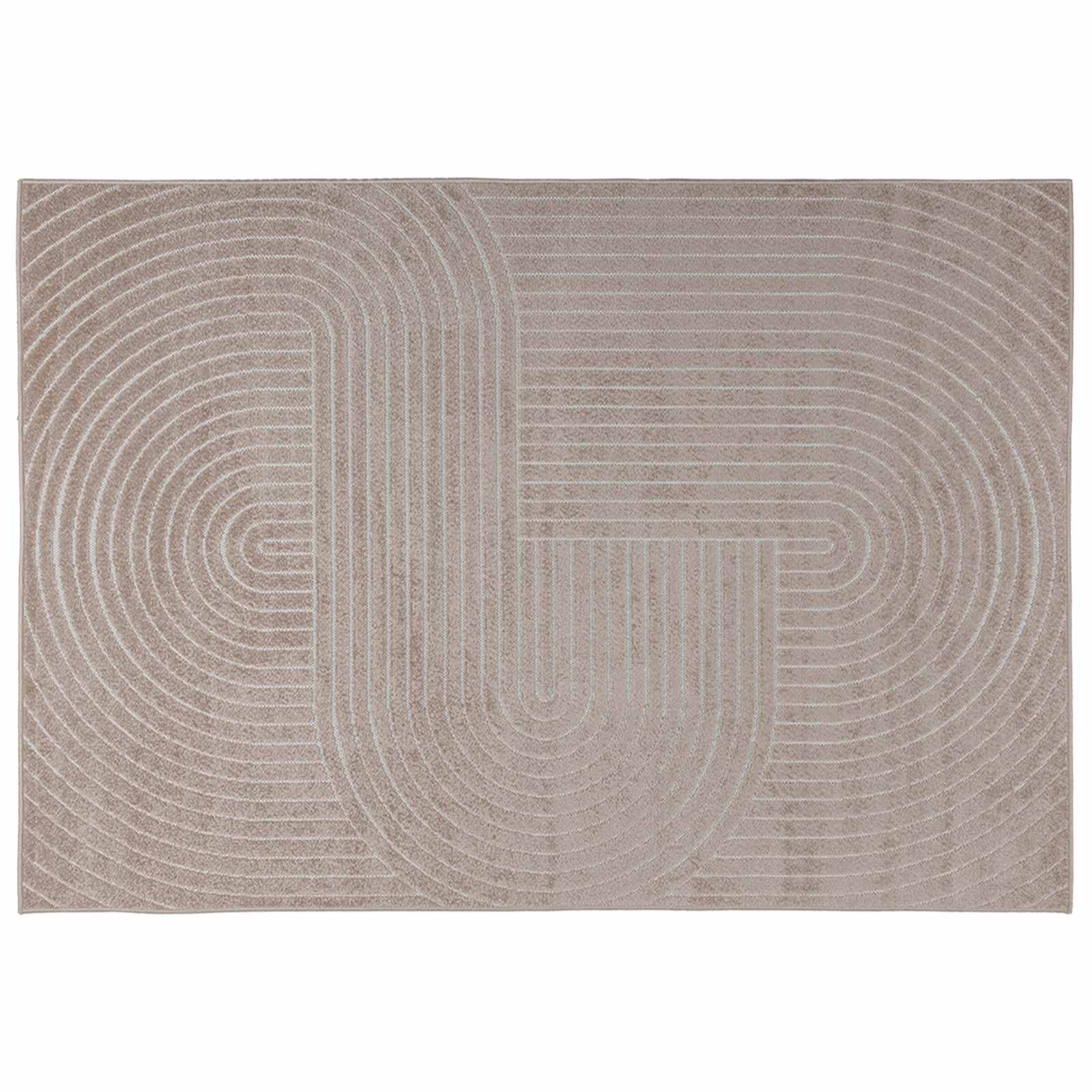 Innen- und Außenteppich PALMERAS Beige 280 x 200 cm Polyester