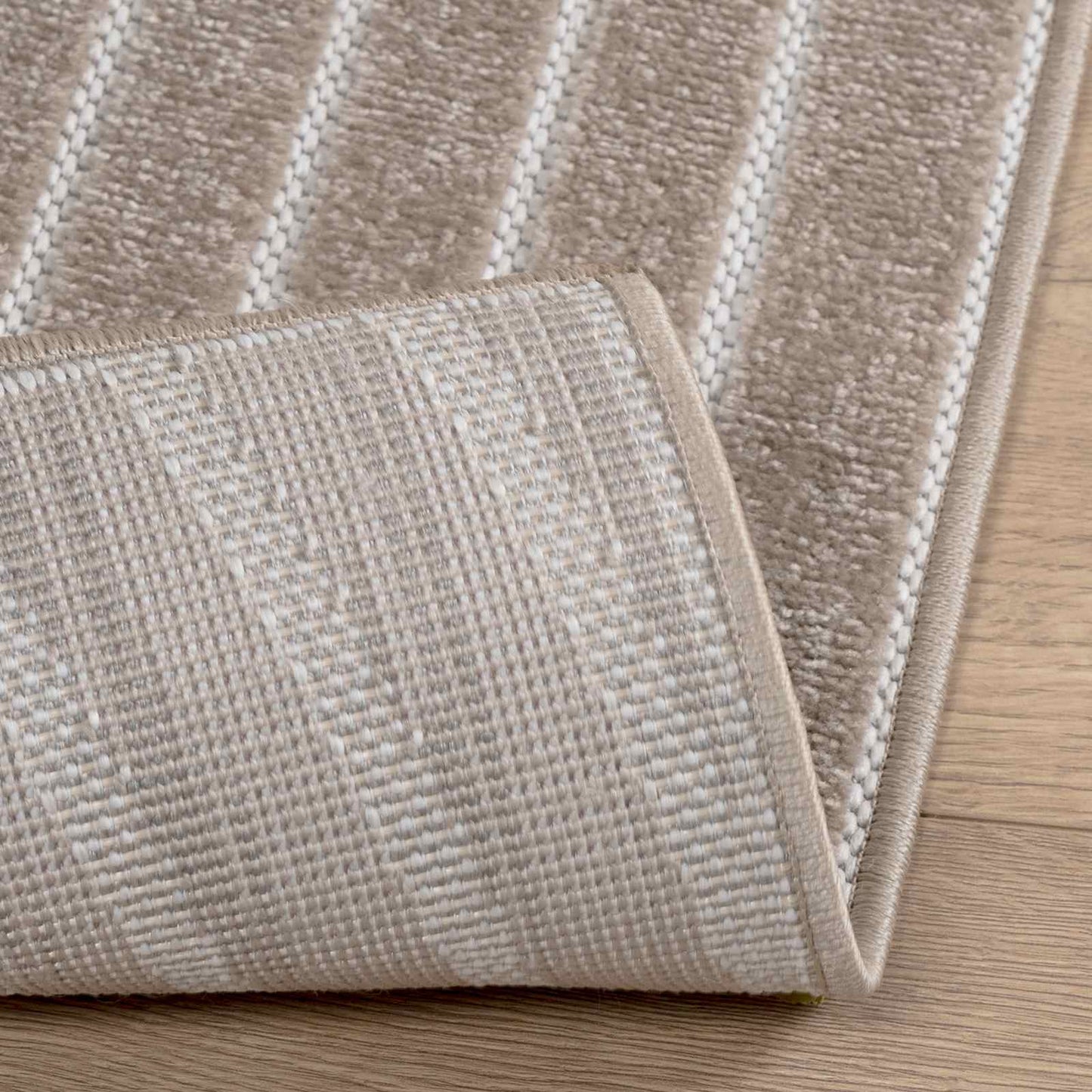 Innen- und Außenteppich PALMERAS Beige 200 x 200 cm Polyester