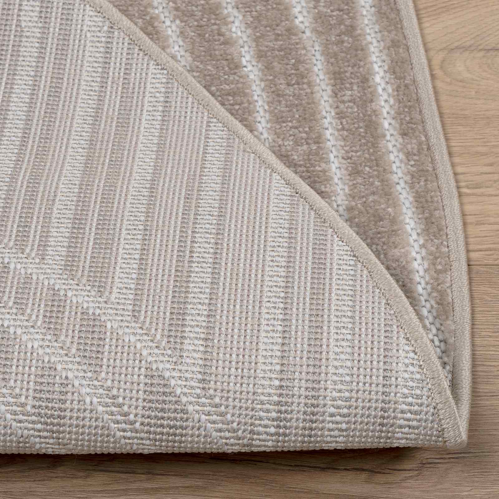 Innen- und Außenteppich PALMERAS Beige Ø 120 CM Polyester