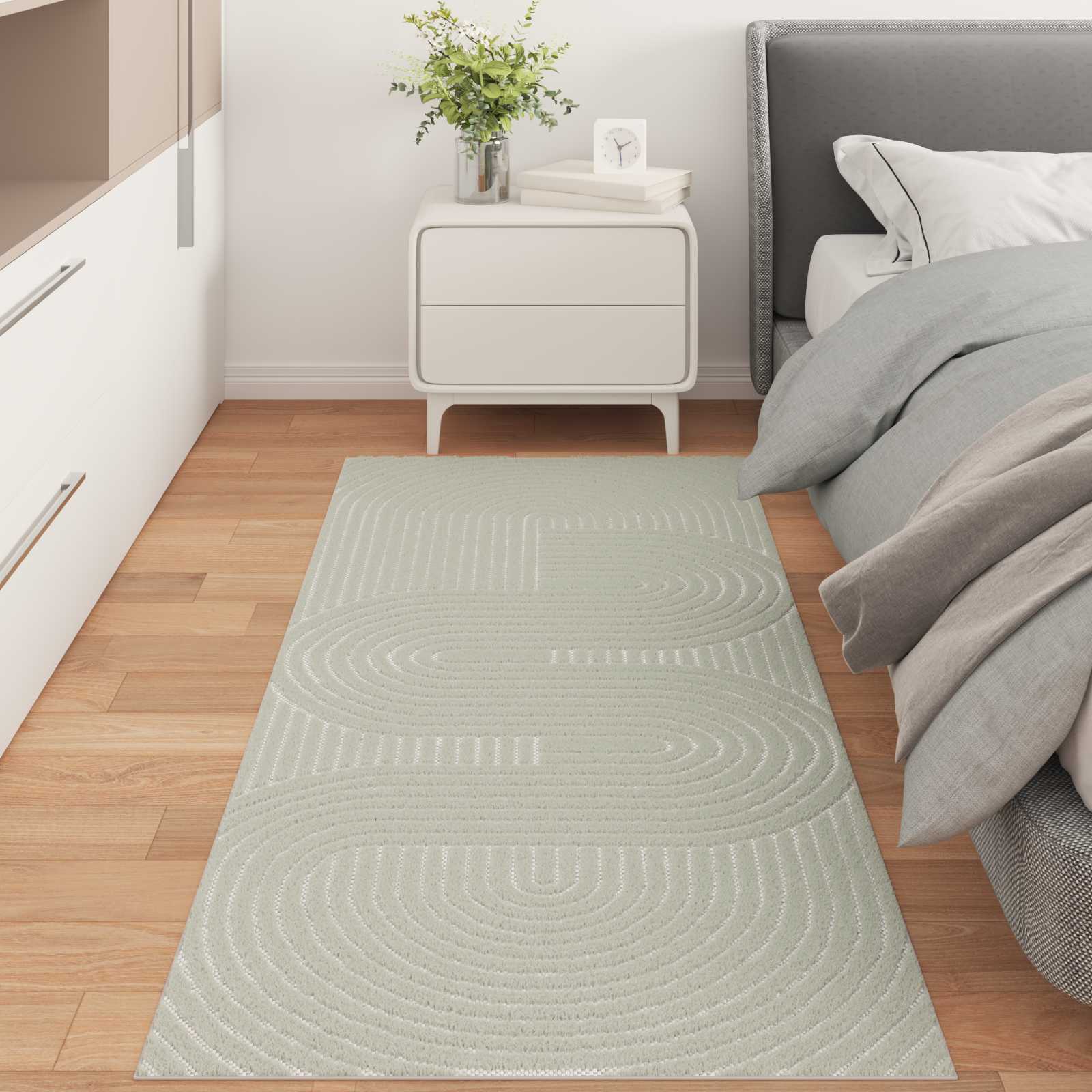 Innen- und Außenteppich PALMERAS Grün 80 x 150 cm Polyester