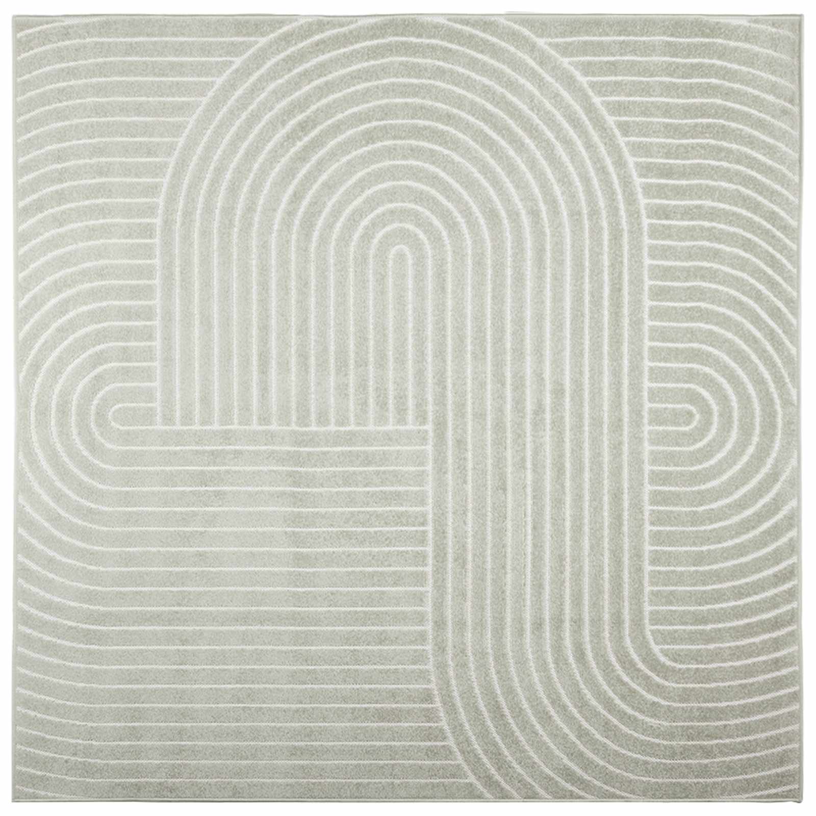 Innen- und Außenteppich PALMERAS Grün 200 x 200 cm Polyester