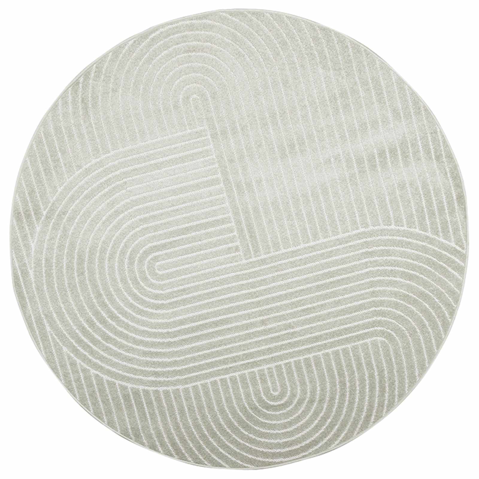 Innen- und Außenteppich PALMERAS Grün Ø 160 CM Polyester