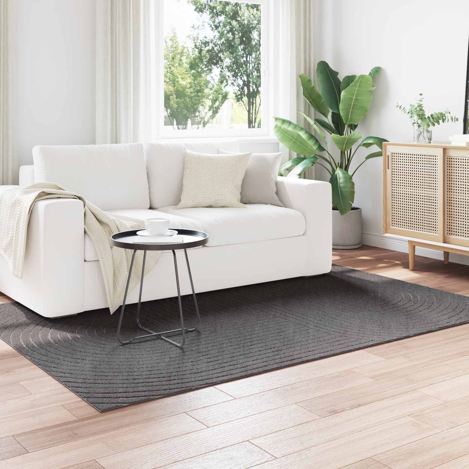 Innen- und Außenteppich PALMERAS Anthrazit 200 x 140 cm