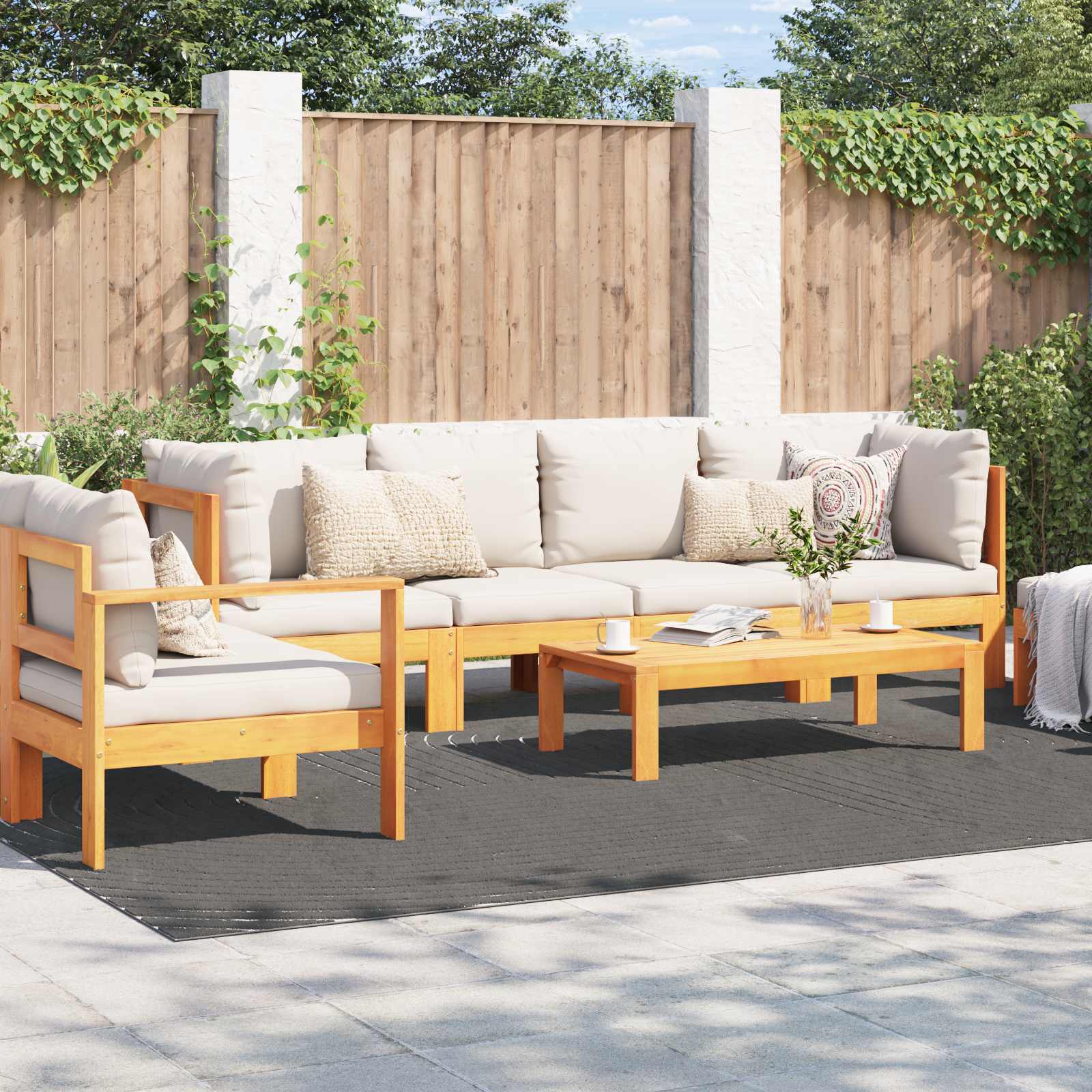 Innen- und Außenteppich PALMERAS Anthrazit 340 x 240 cm