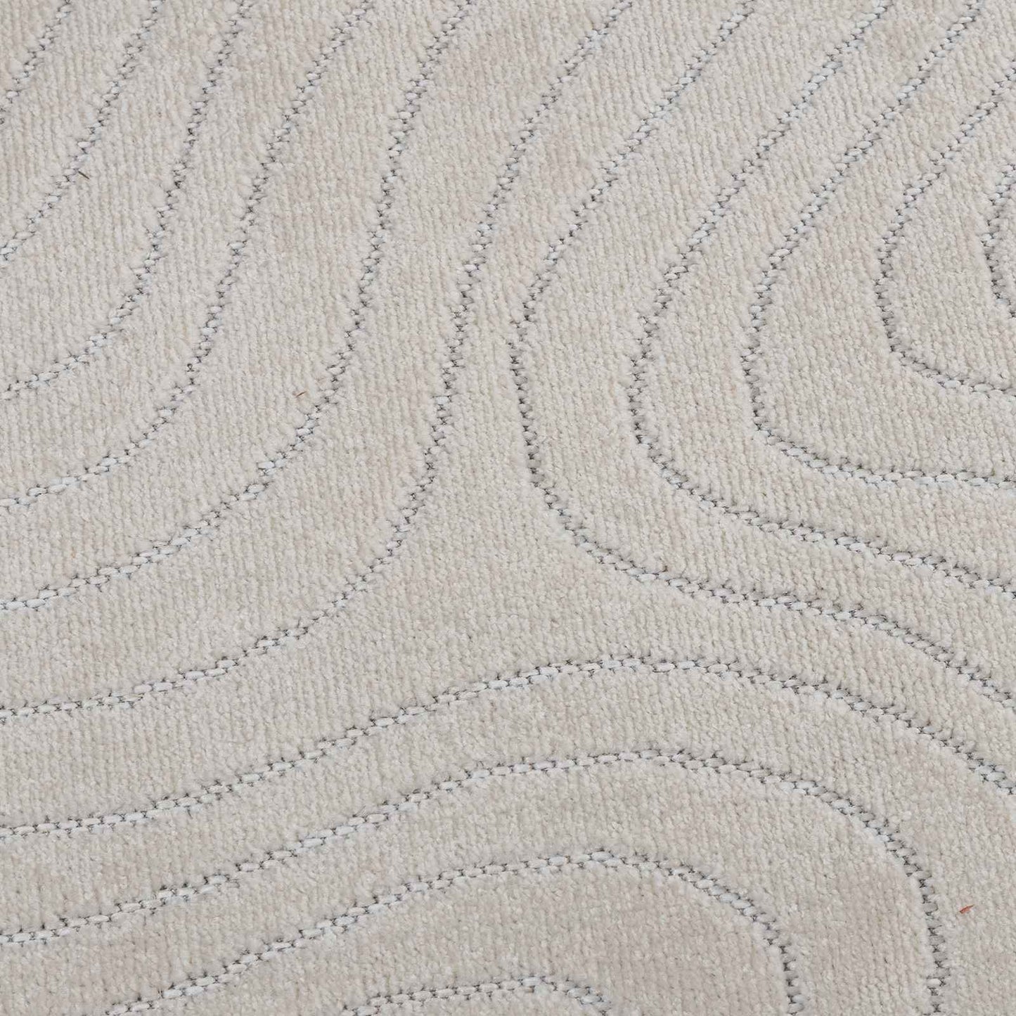Innen- und Außenteppich PALMERAS Creme 150 x 80 cm Polyester