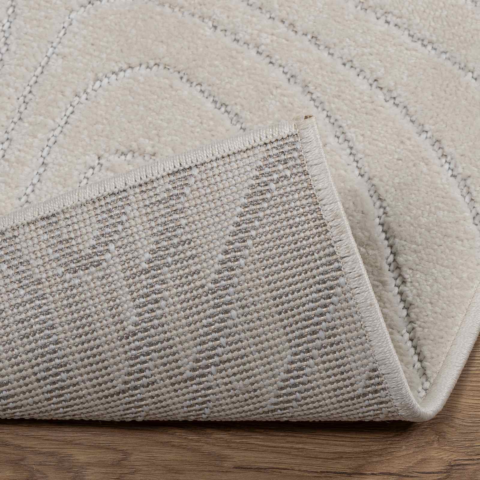 Innen- und Außenteppich PALMERAS Creme 200 x 80 cm Polyester