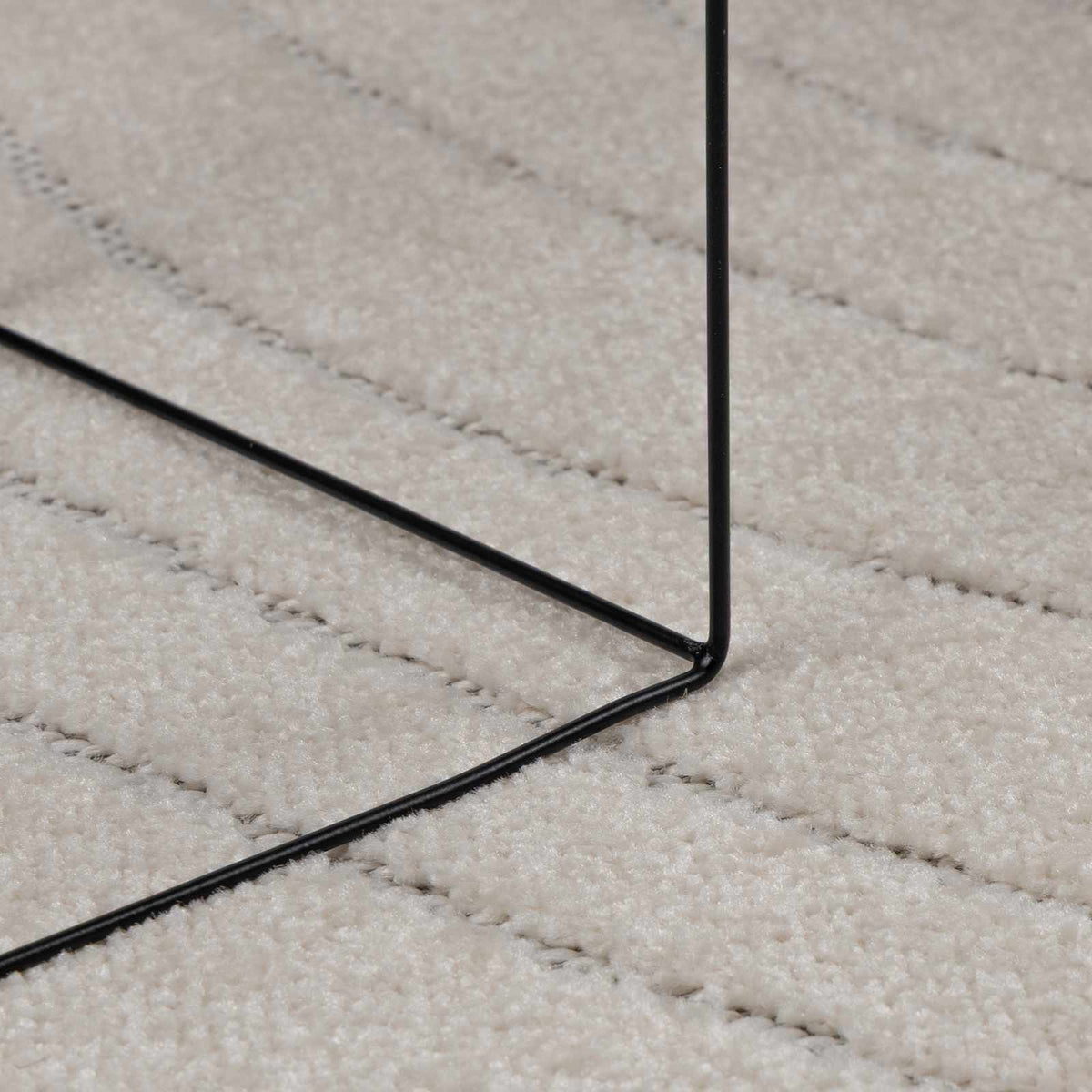 Innen- und Außenteppich PALMERAS Creme 80 x 200 cm Polyester