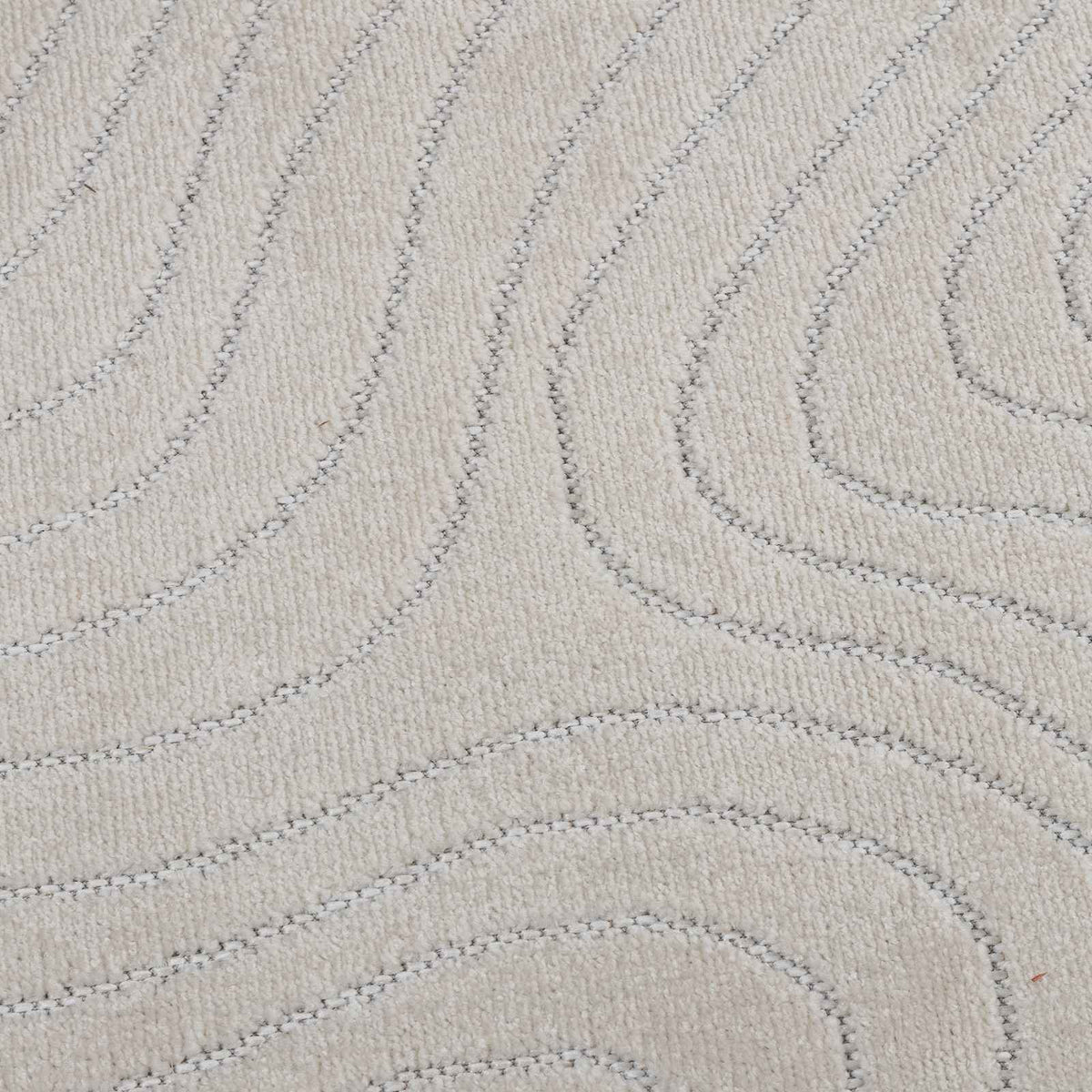 Innen- und Außenteppich PALMERAS Creme 80 x 200 cm Polyester
