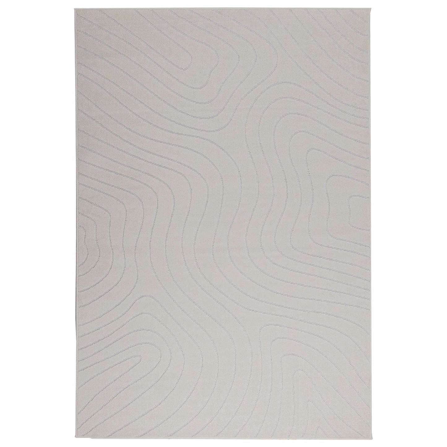 Innen- und Außenteppich PALMERAS Creme 200 x 140 cm Polyester