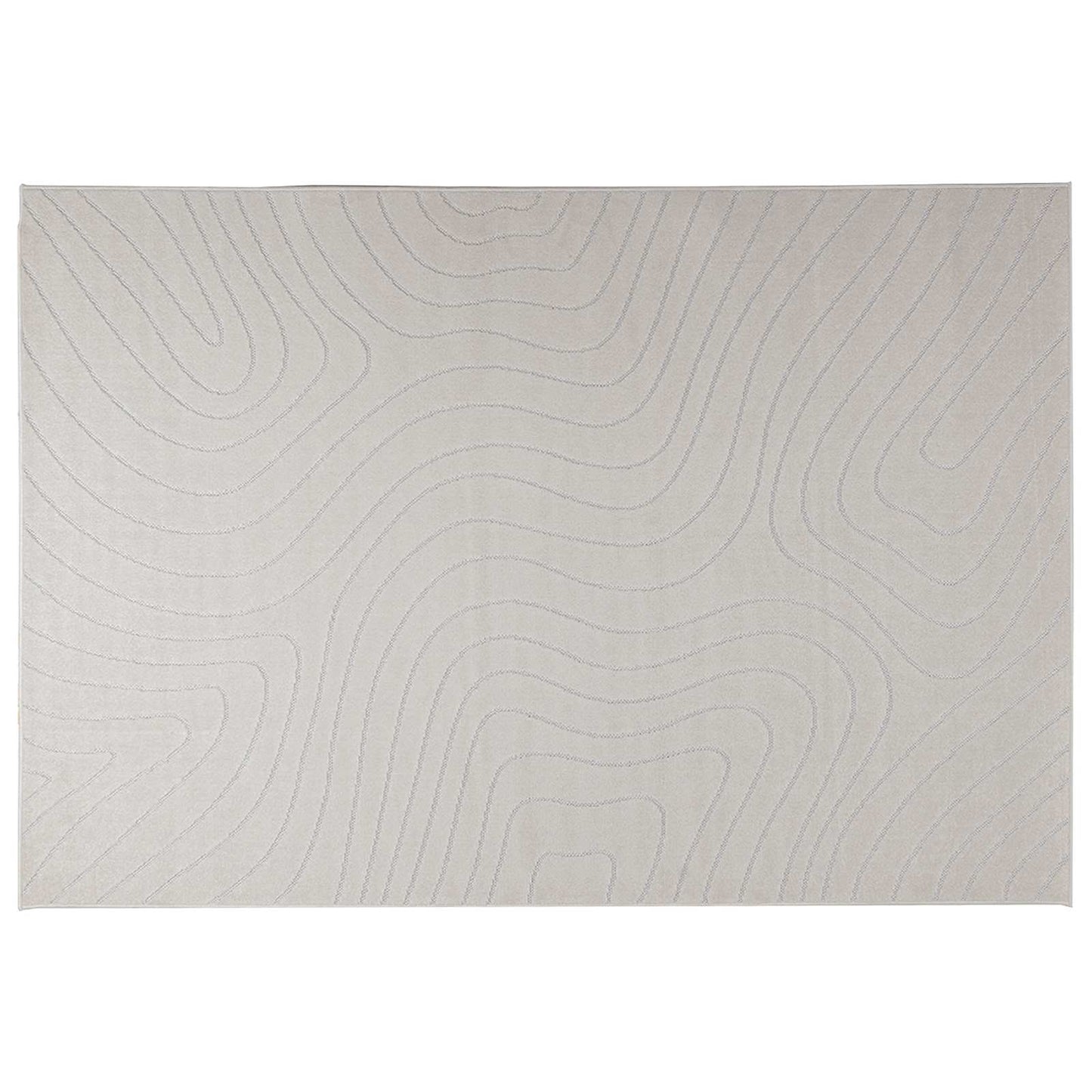 Innen- und Außenteppich PALMERAS Creme 230 x 160 cm Polyester