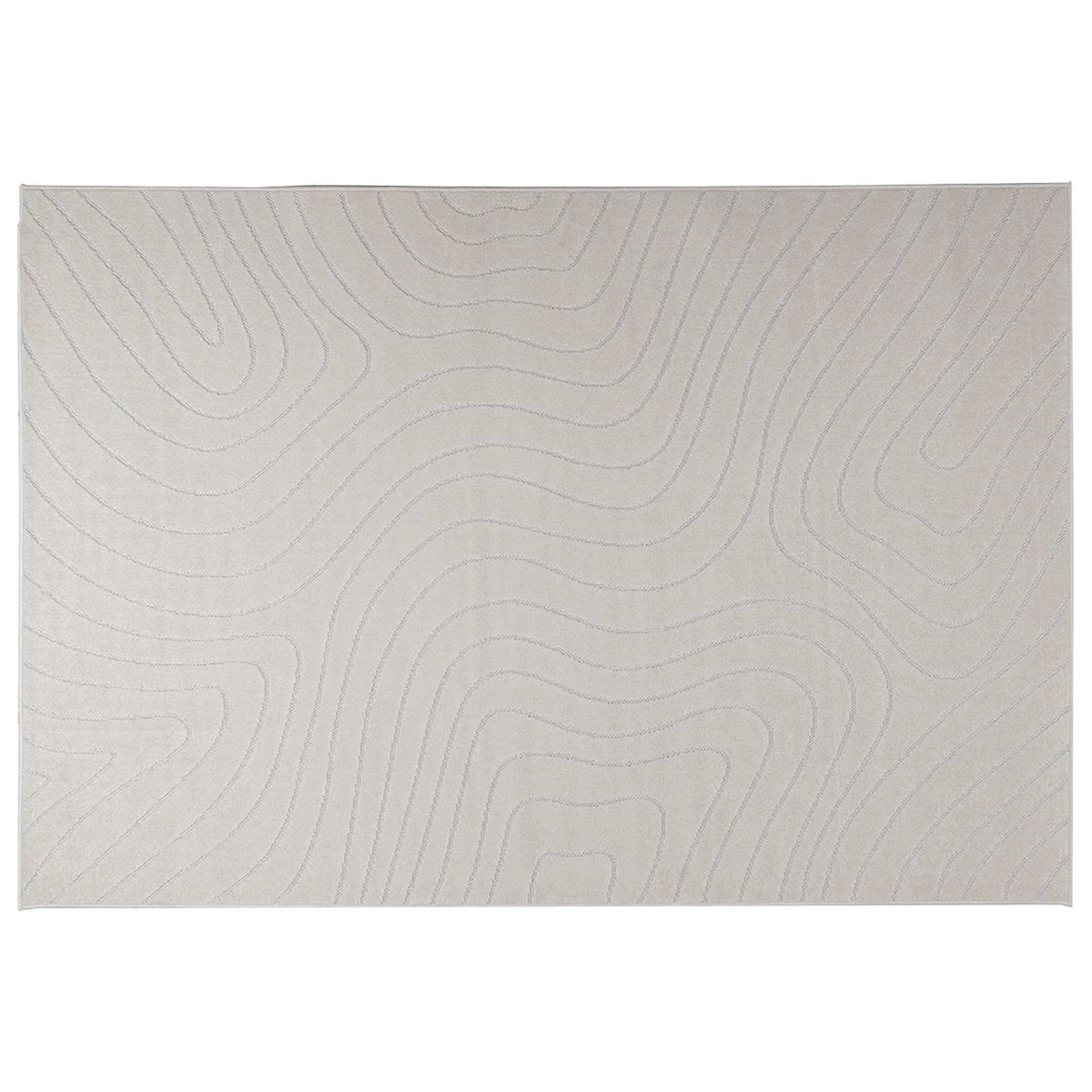 Innen- und Außenteppich PALMERAS Creme 160 x 230 cm Polyester