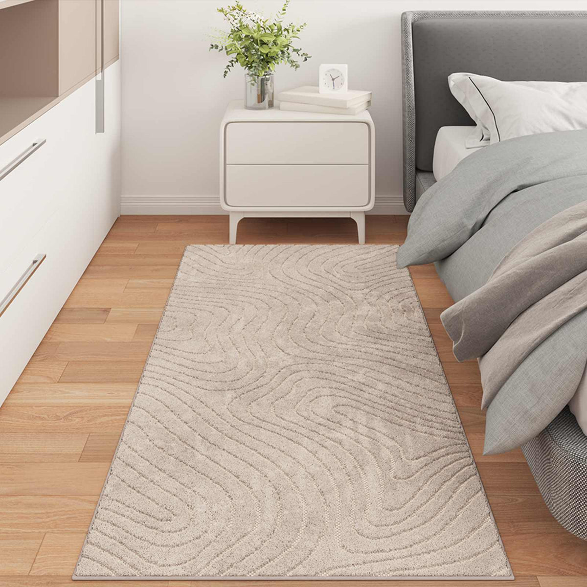 Innen- und Außenteppich PALMERAS Beige 80 x 200 cm Polyester
