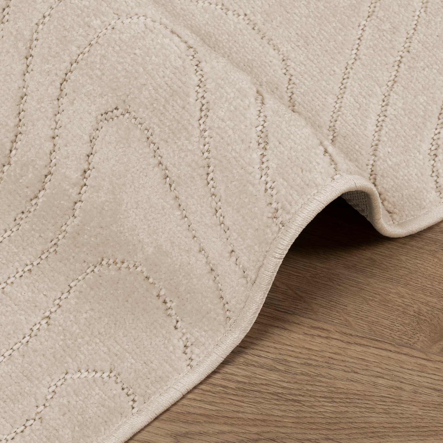 Innen- und Außenteppich PALMERAS Beige 140 x 200 cm Polyester
