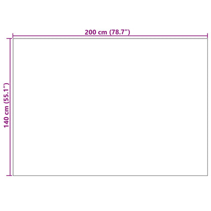 Innen- und Außenteppich PALMERAS Beige 140 x 200 cm Polyester