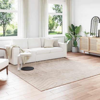 Innen- und Außenteppich PALMERAS Beige 240 x 240 cm Polyester