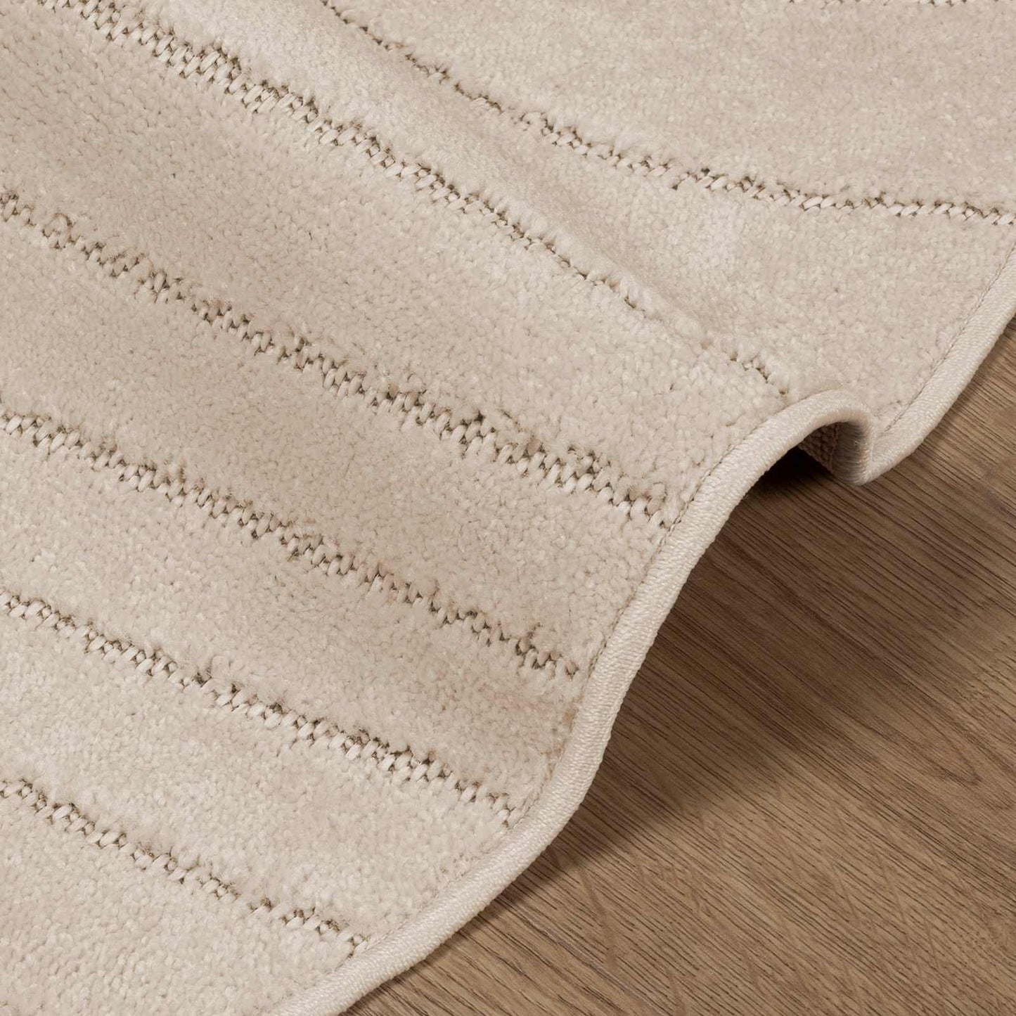 Innen- und Außenteppich PALMERAS Beige Ø 120 CM Polyester