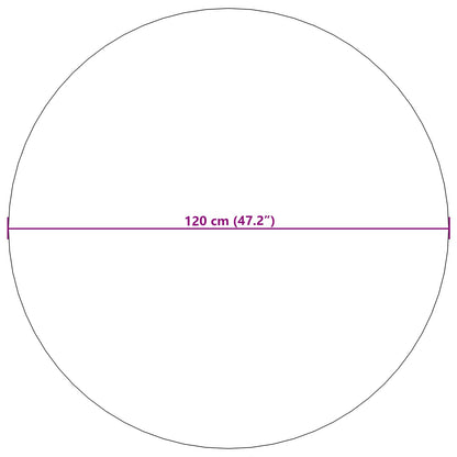 Innen- und Außenteppich PALMERAS Beige Ø 120 CM Polyester