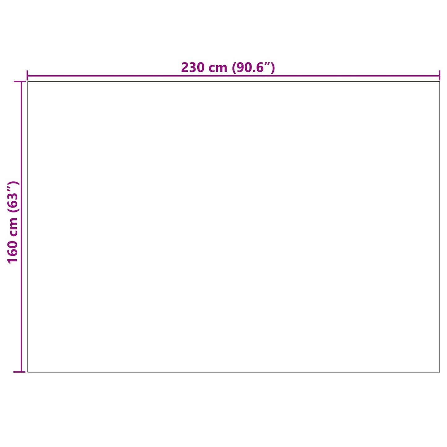 Innen- und Außenteppich PALMERAS Grün 160 x 230 cm Polyester
