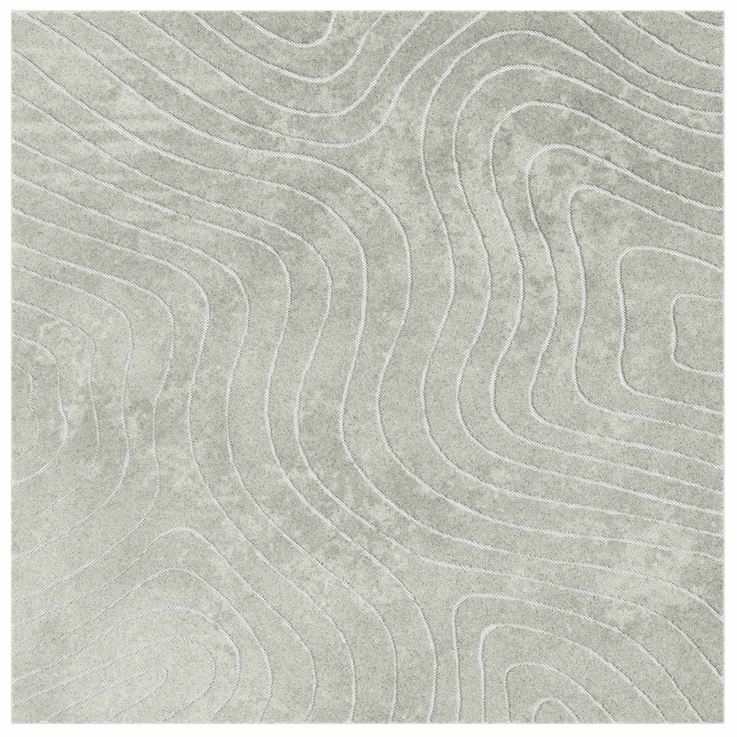 Innen- und Außenteppich PALMERAS Grün 200 x 200 cm Polyester