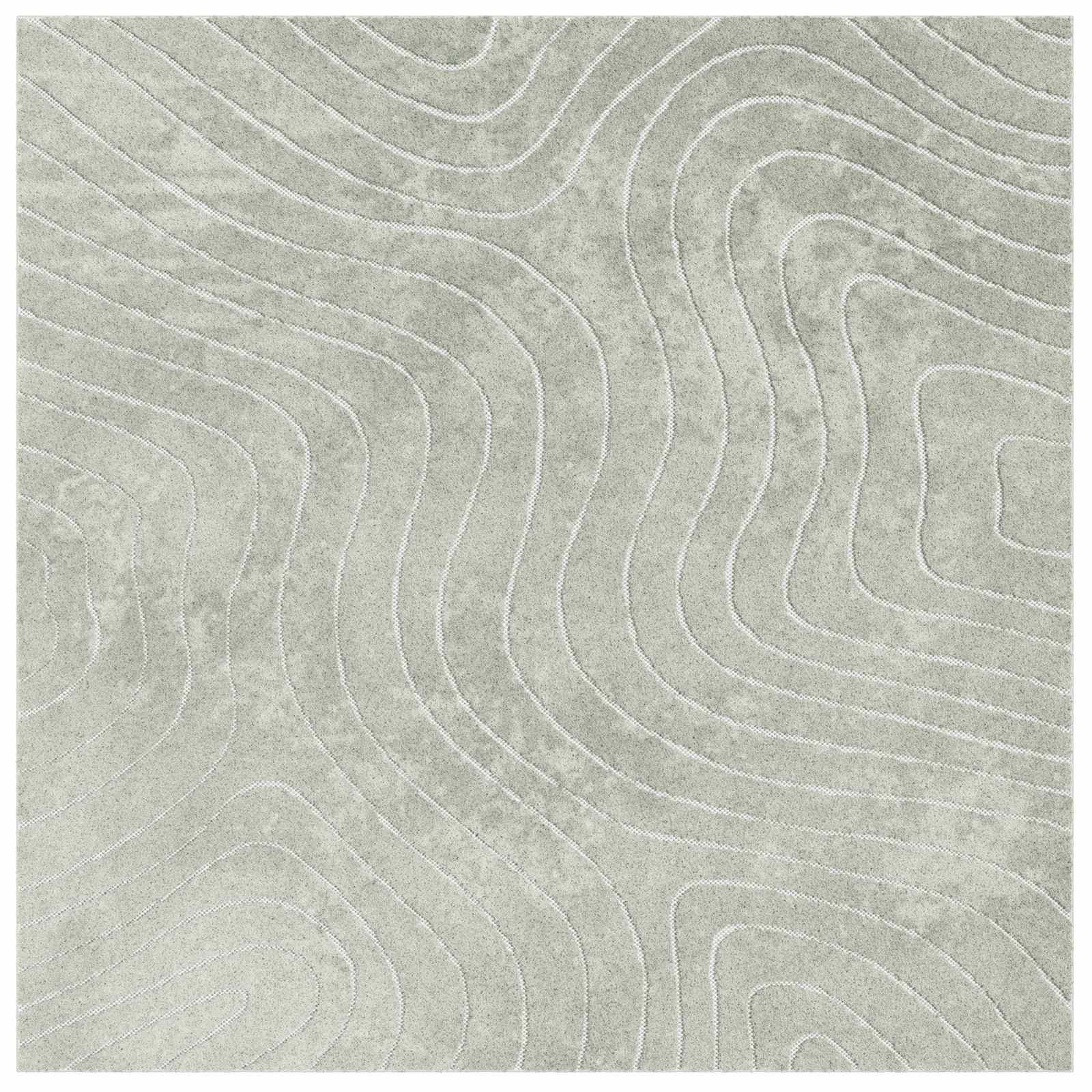 Innen- und Außenteppich PALMERAS Grün 200 x 200 cm Polyester