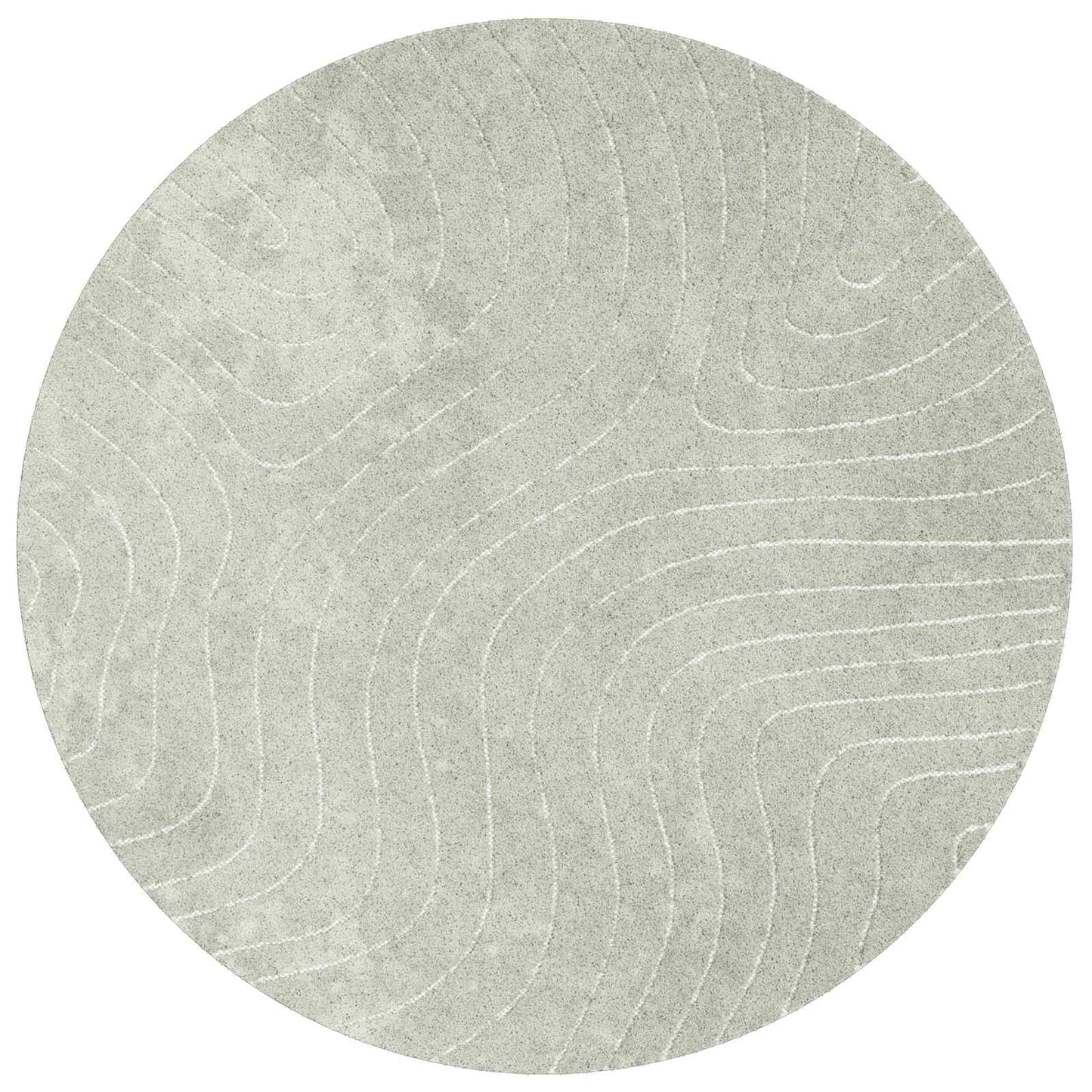 Innen- und Außenteppich PALMERAS Grün Ø 120 CM Polyester