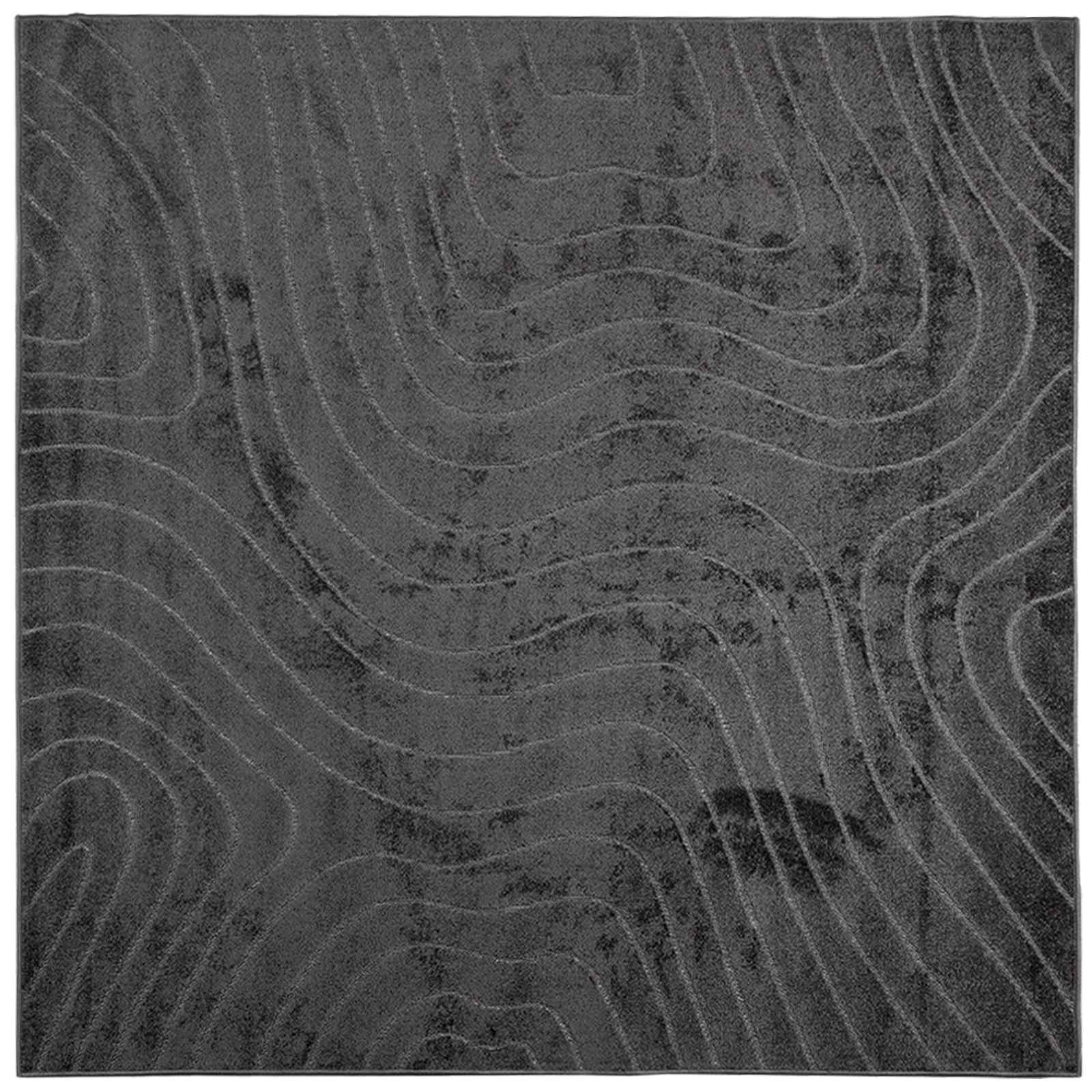 Innen- und Außenteppich PALMERAS Anthrazit 240 x 240 cm