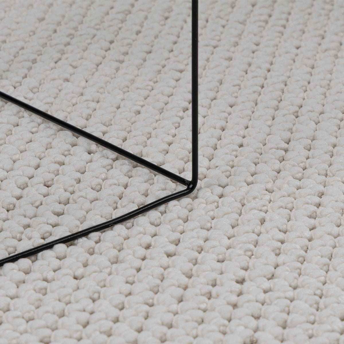 Innenteppich LUGO Creme 80 x 200 cm Polyester