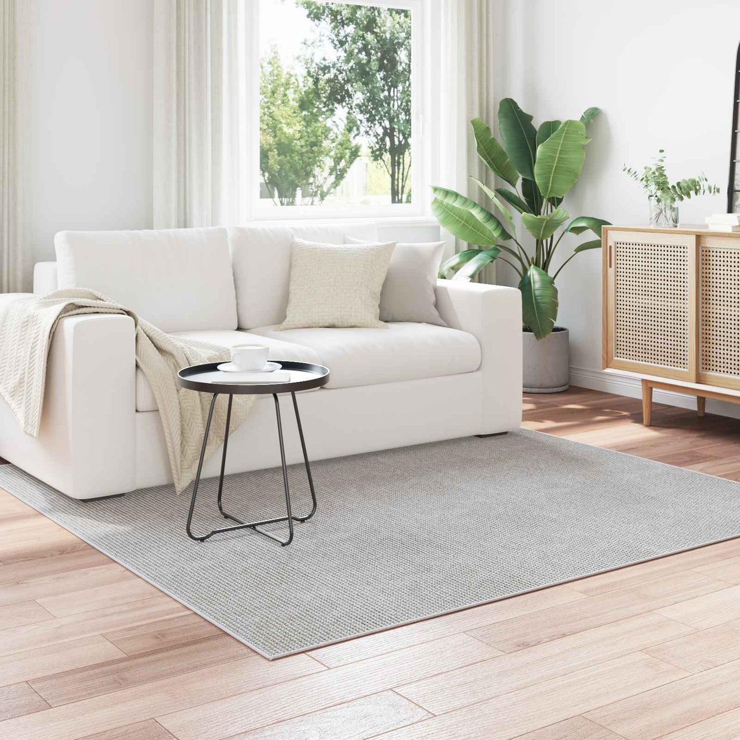 Innenteppich LUGO Creme 120 x 120 cm Polyester