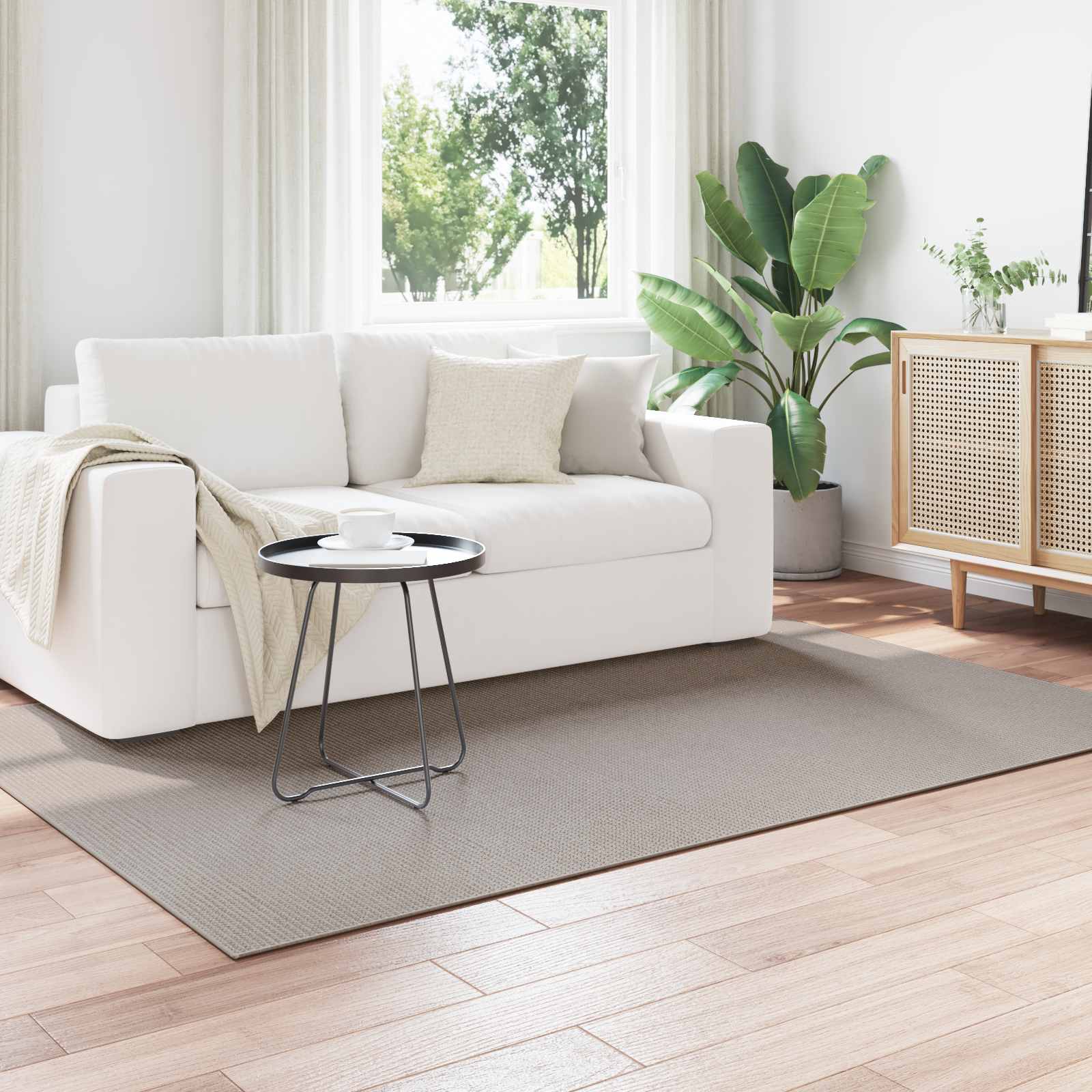 Innenteppich LUGO Taupe 140 x 200 cm Polyester