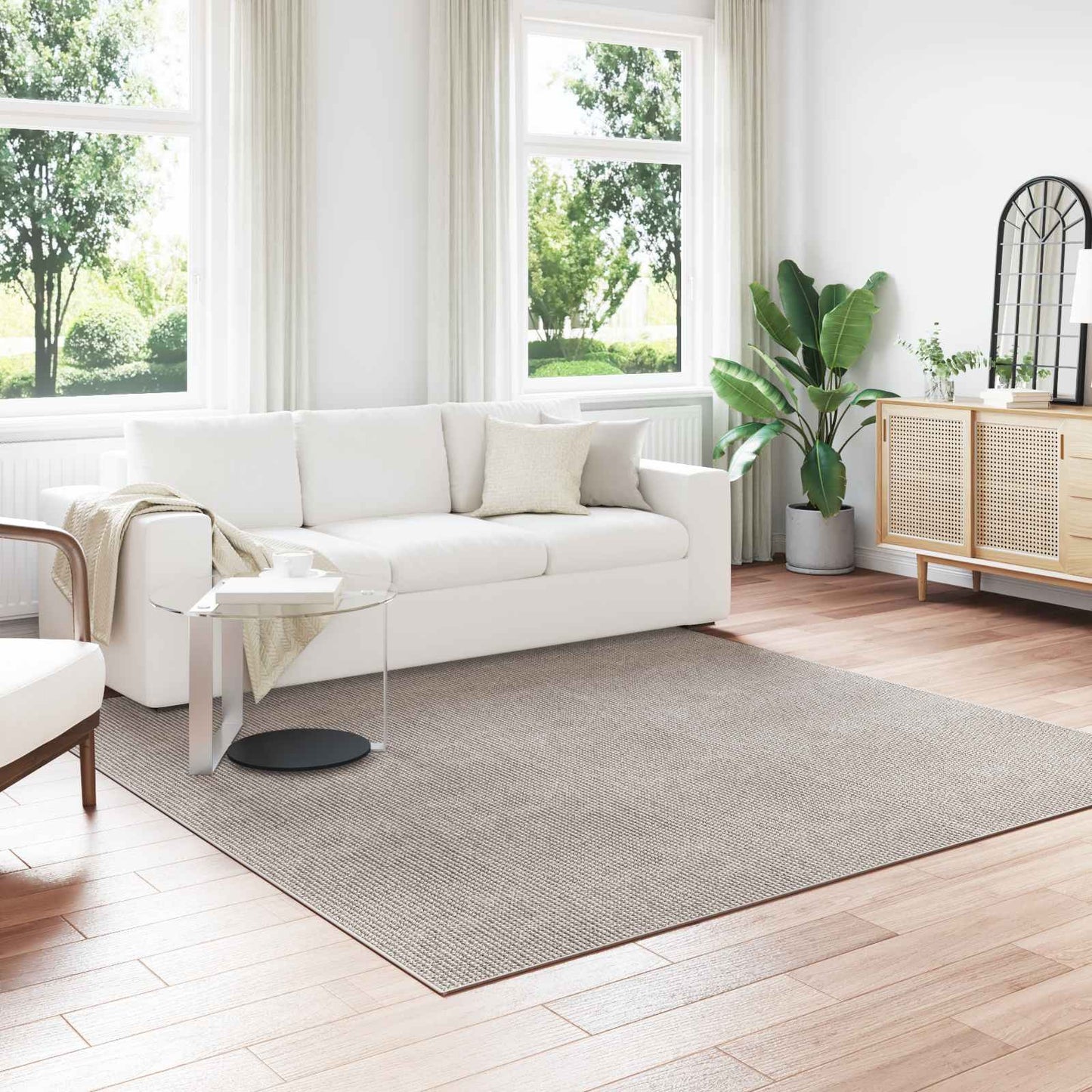 Innenteppich LUGO Taupe 240 x 240 cm Polyester
