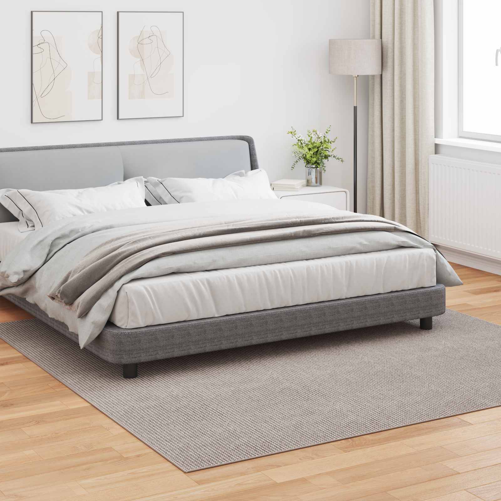 Innenteppich LUGO Taupe 240 x 240 cm Polyester
