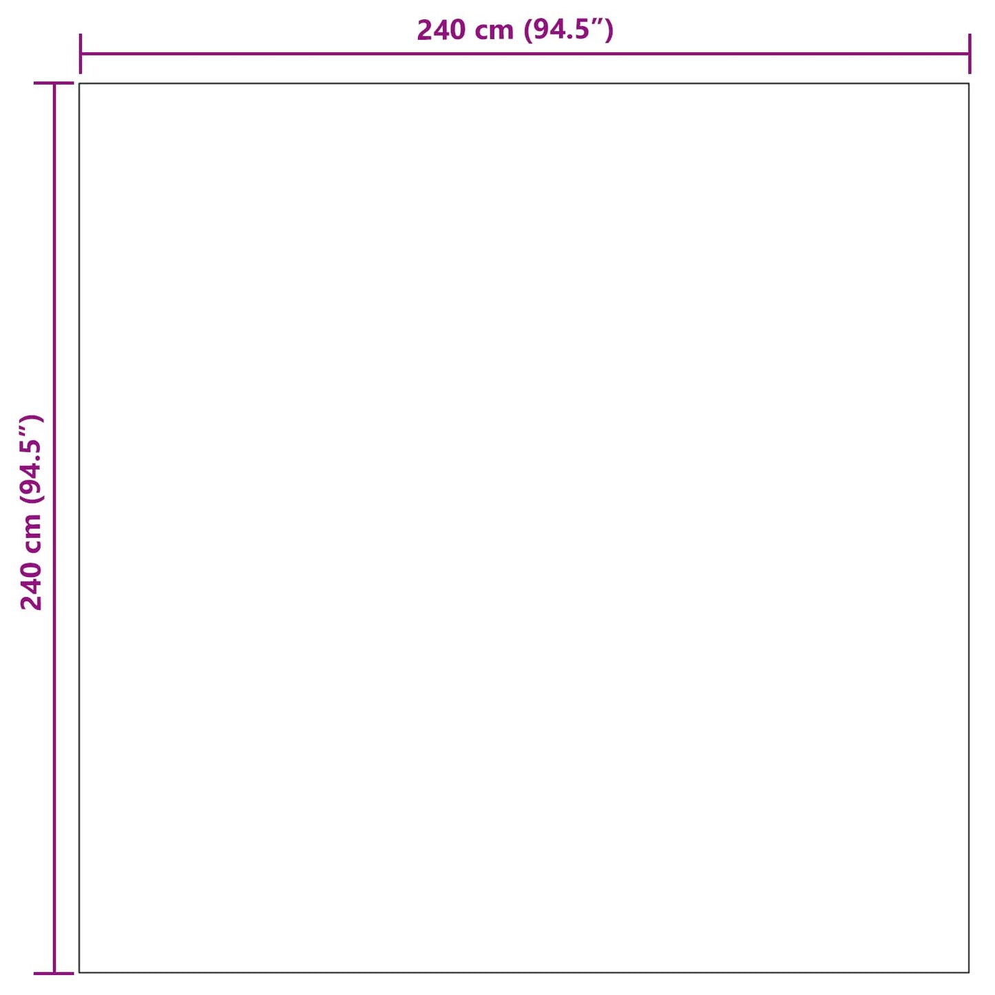 Innenteppich LUGO Taupe 240 x 240 cm Polyester