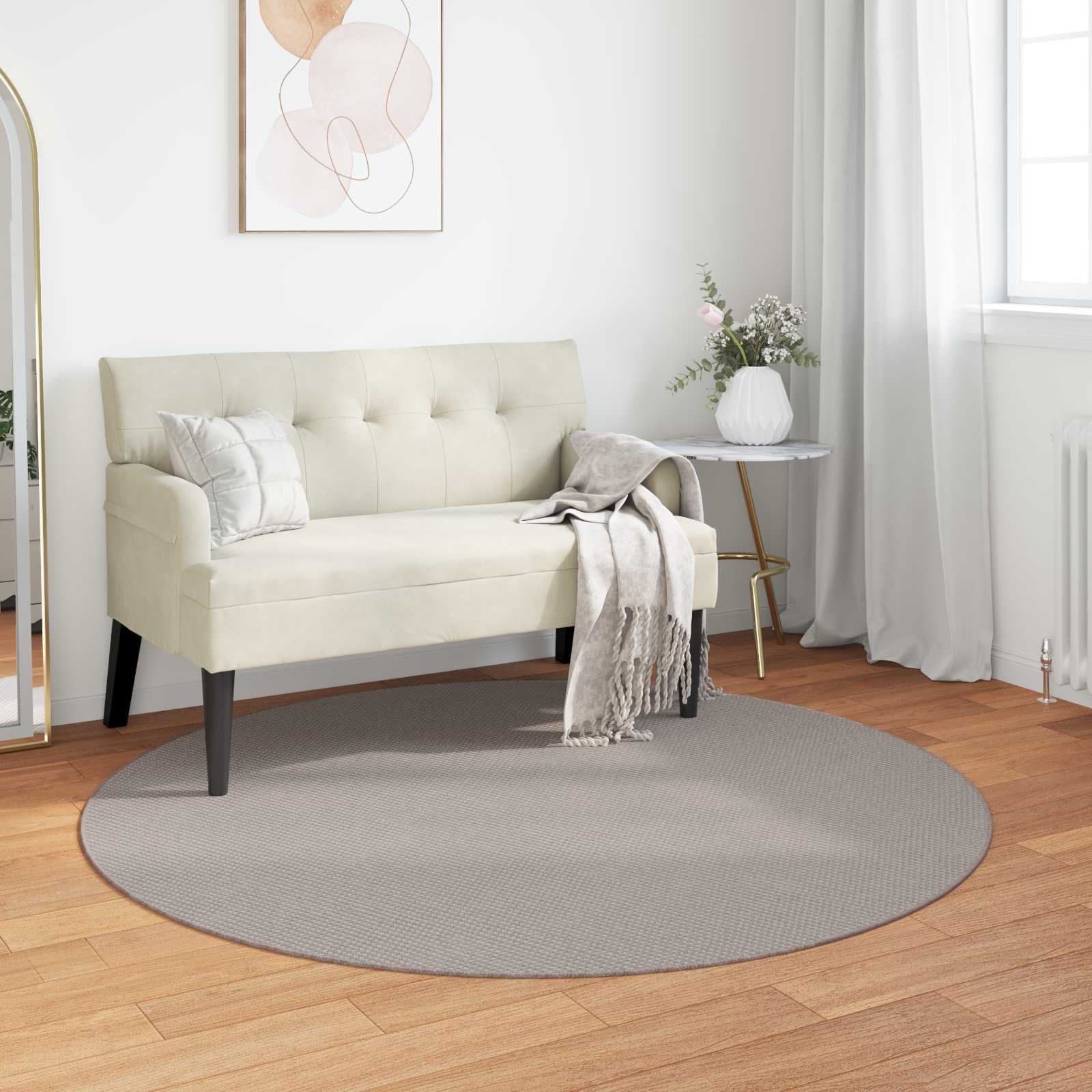 Innenteppich LUGO Taupe Ø 120 CM Polyester