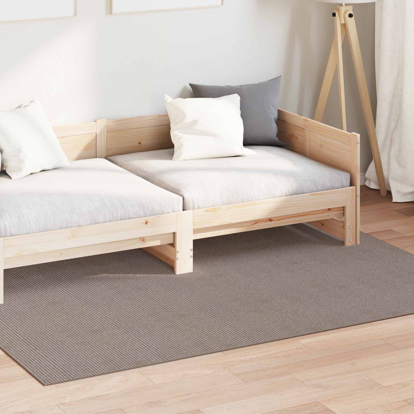 Innenteppich LUGO Creme und Taupe 200 x 140 cm Polyester