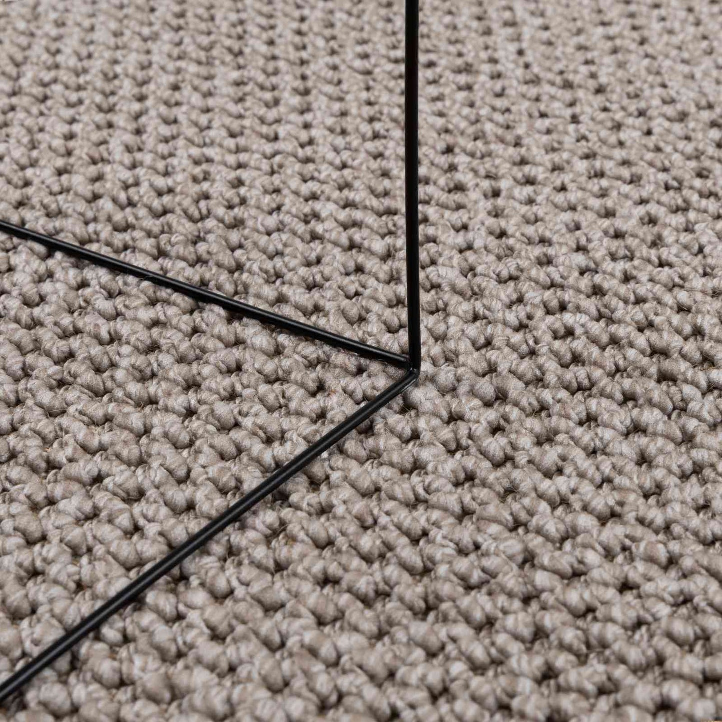 Innenteppich LUGO Creme und Taupe 230 x 160 cm Polyester