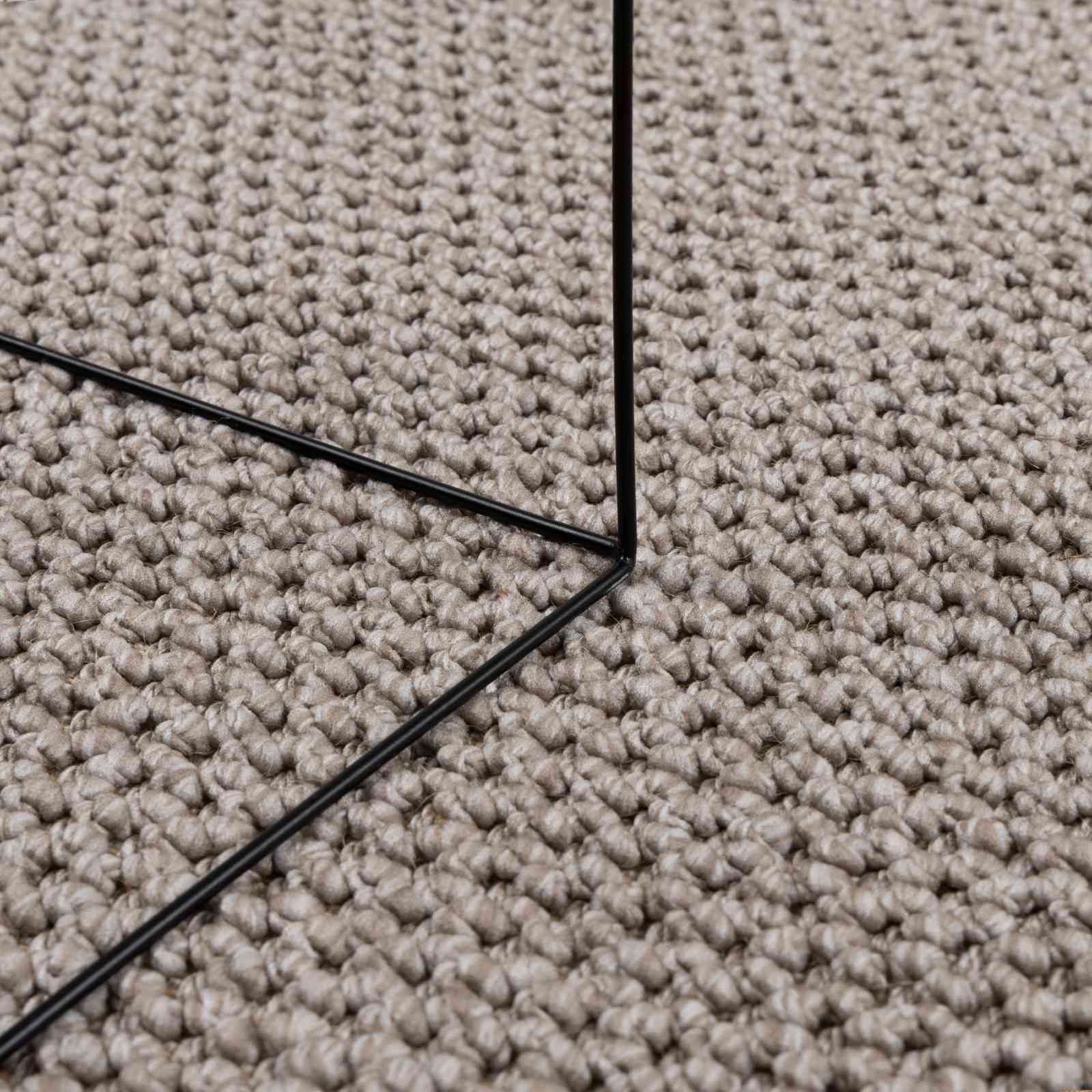 Innenteppich LUGO Creme und Taupe 280 x 200 cm Polyester