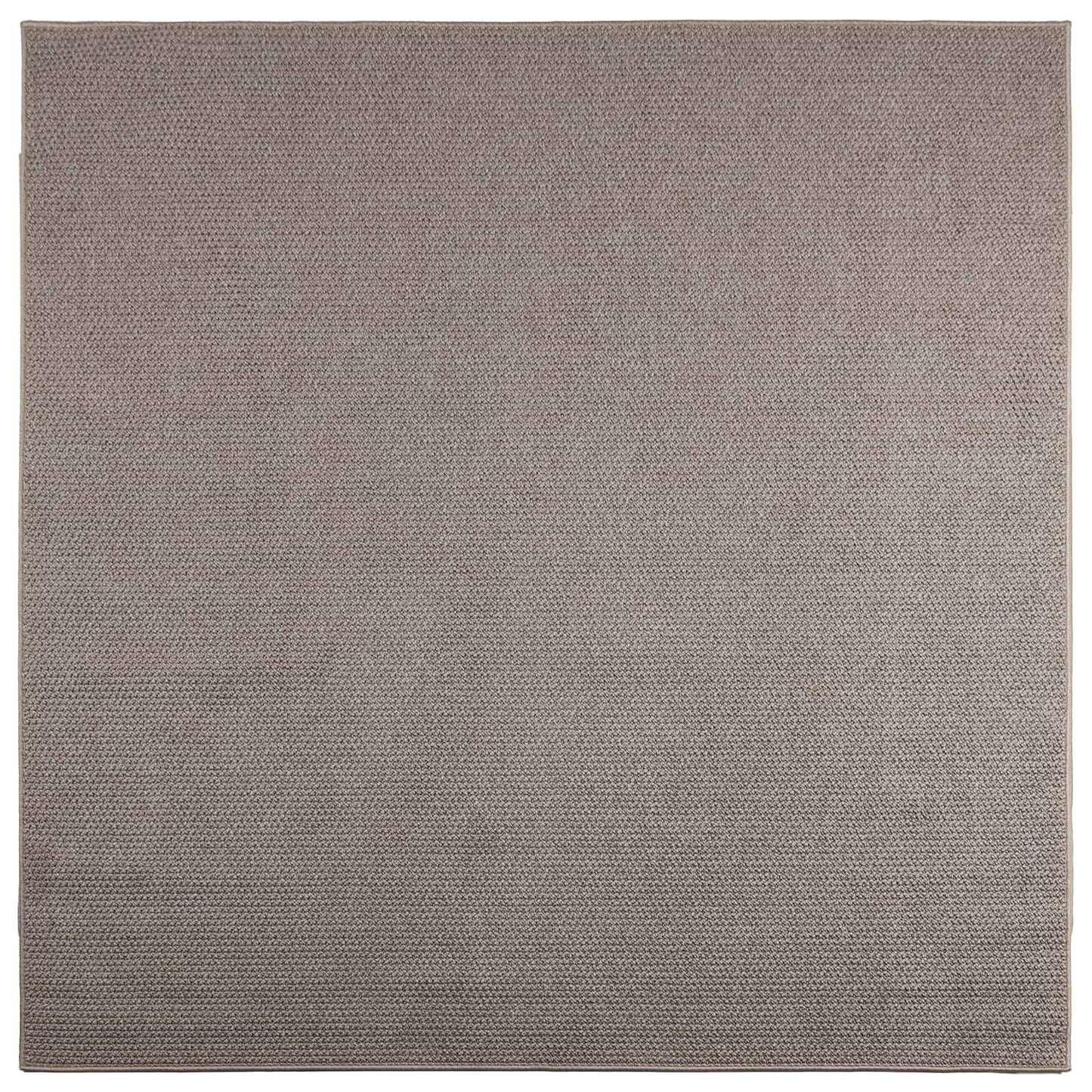 Innenteppich LUGO Creme und Taupe 120 x 120 cm Polyester