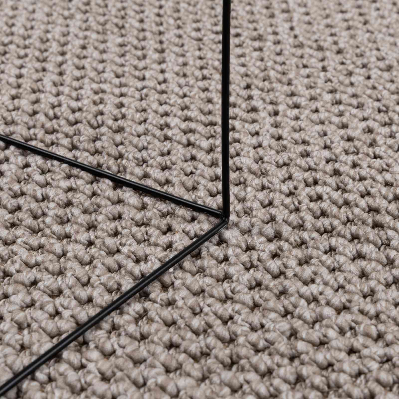 Innenteppich LUGO Creme und Taupe Ø 120 CM Polyester