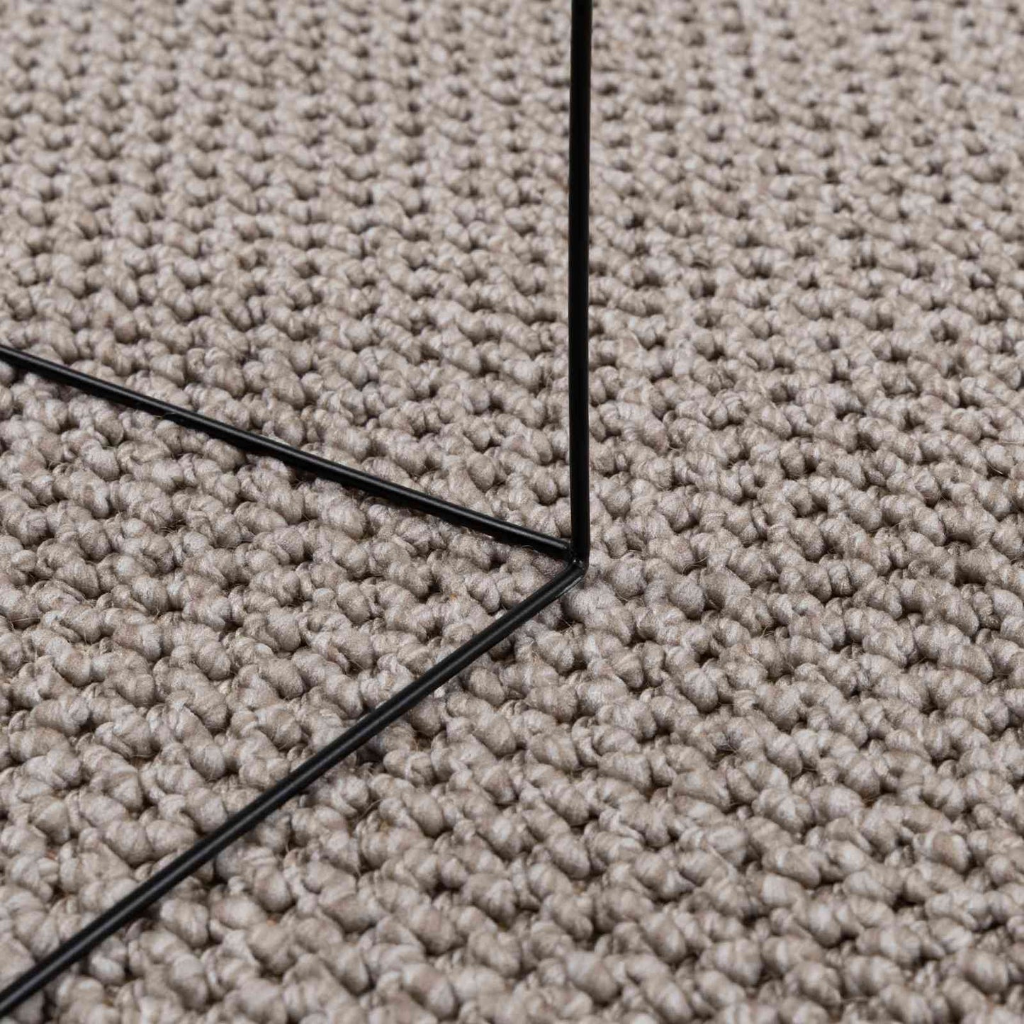 Innenteppich LUGO Creme und Taupe Ø 160 CM Polyester