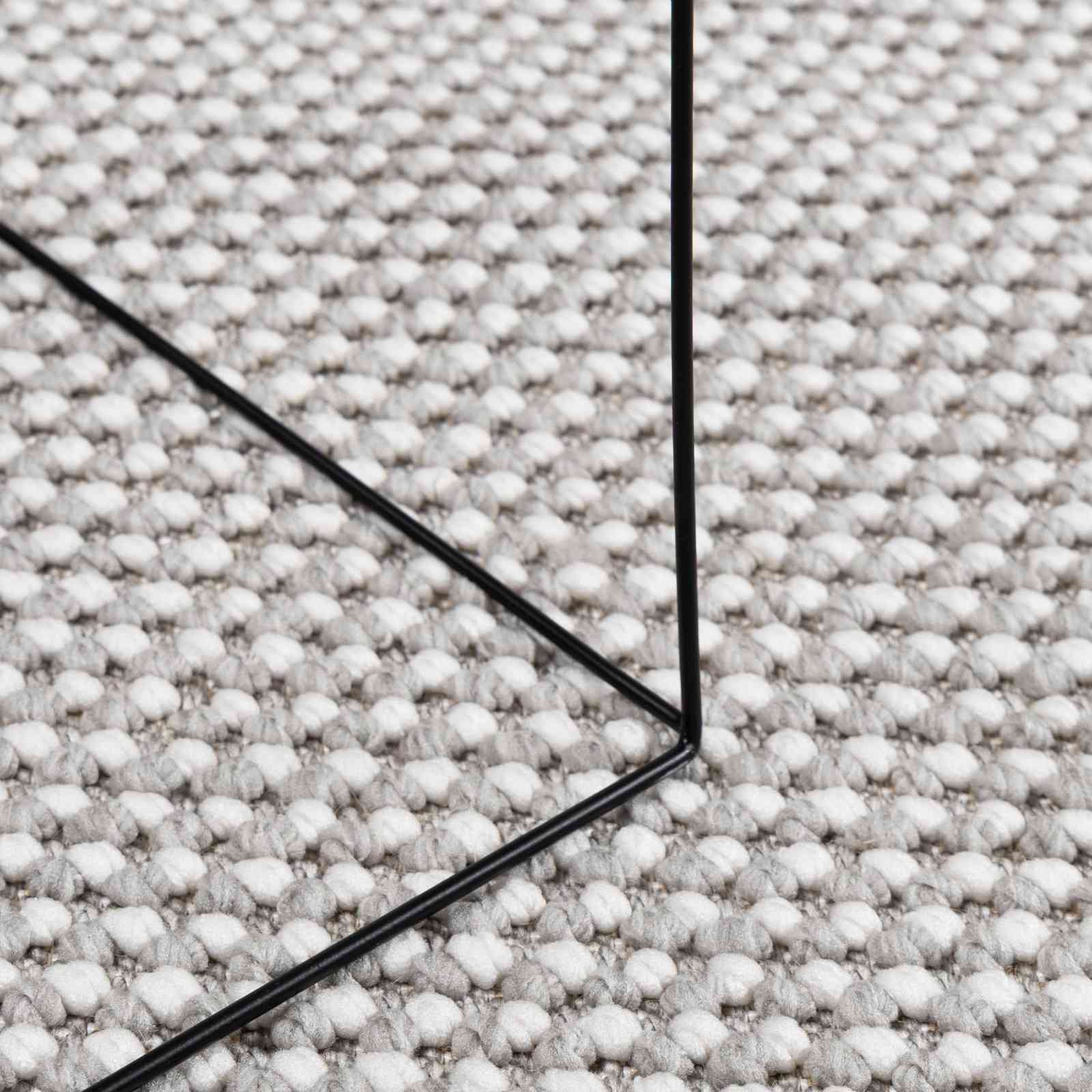 Innenteppich LUGO Creme und Grau 80 x 200 cm Polyester