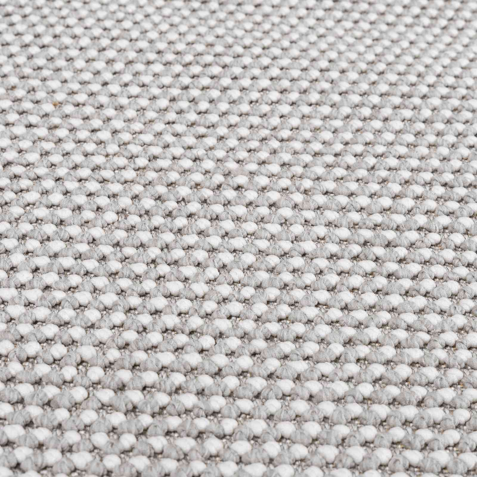 Innenteppich LUGO Creme und Grau 80 x 200 cm Polyester
