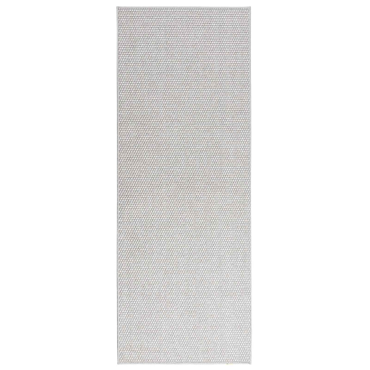 Innenteppich LUGO Creme und Grau 80 x 200 cm Polyester