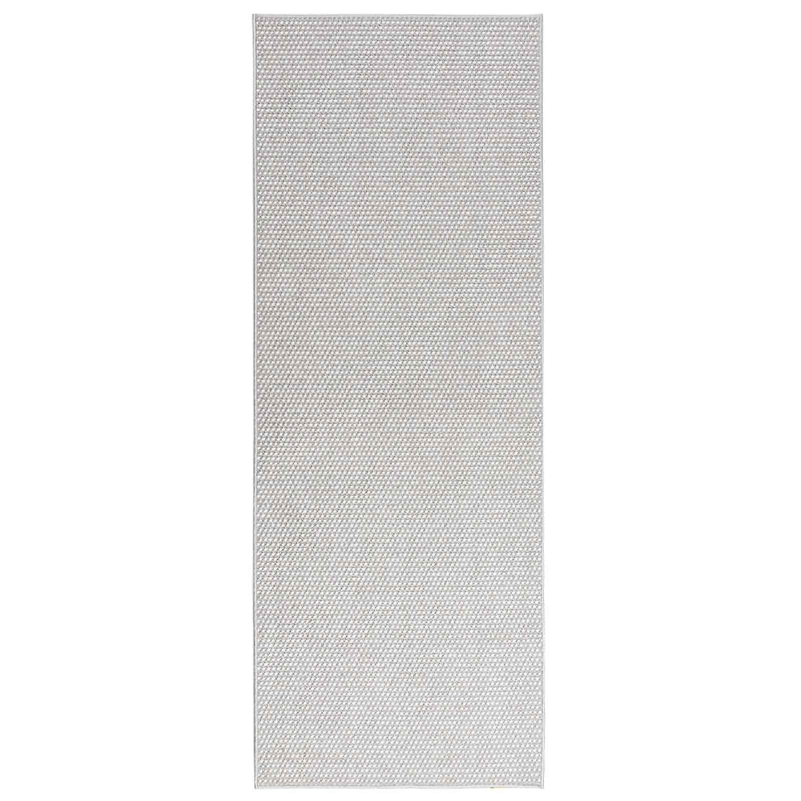 Innenteppich LUGO Creme und Grau 80 x 200 cm Polyester
