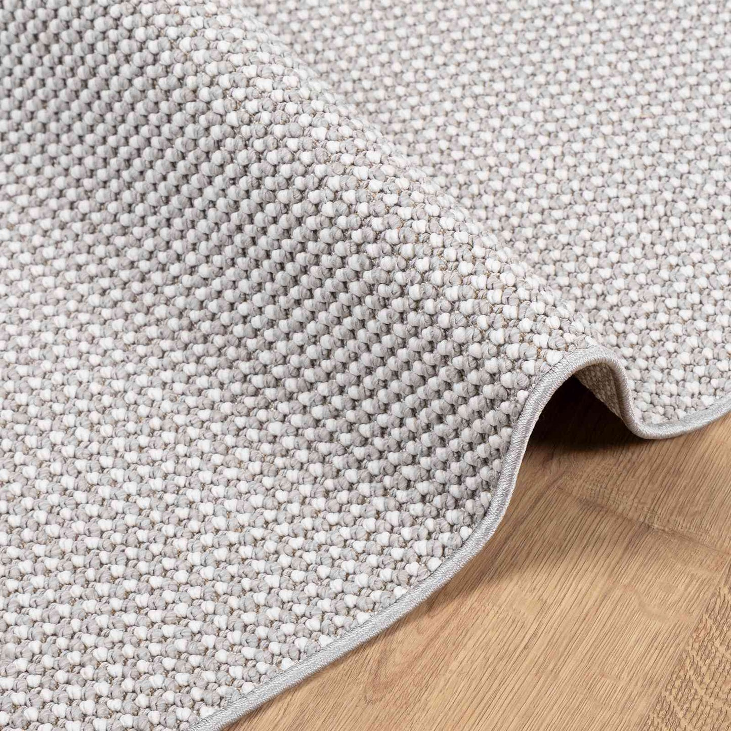 Innenteppich LUGO Creme und Grau 140 x 200 cm Polyester