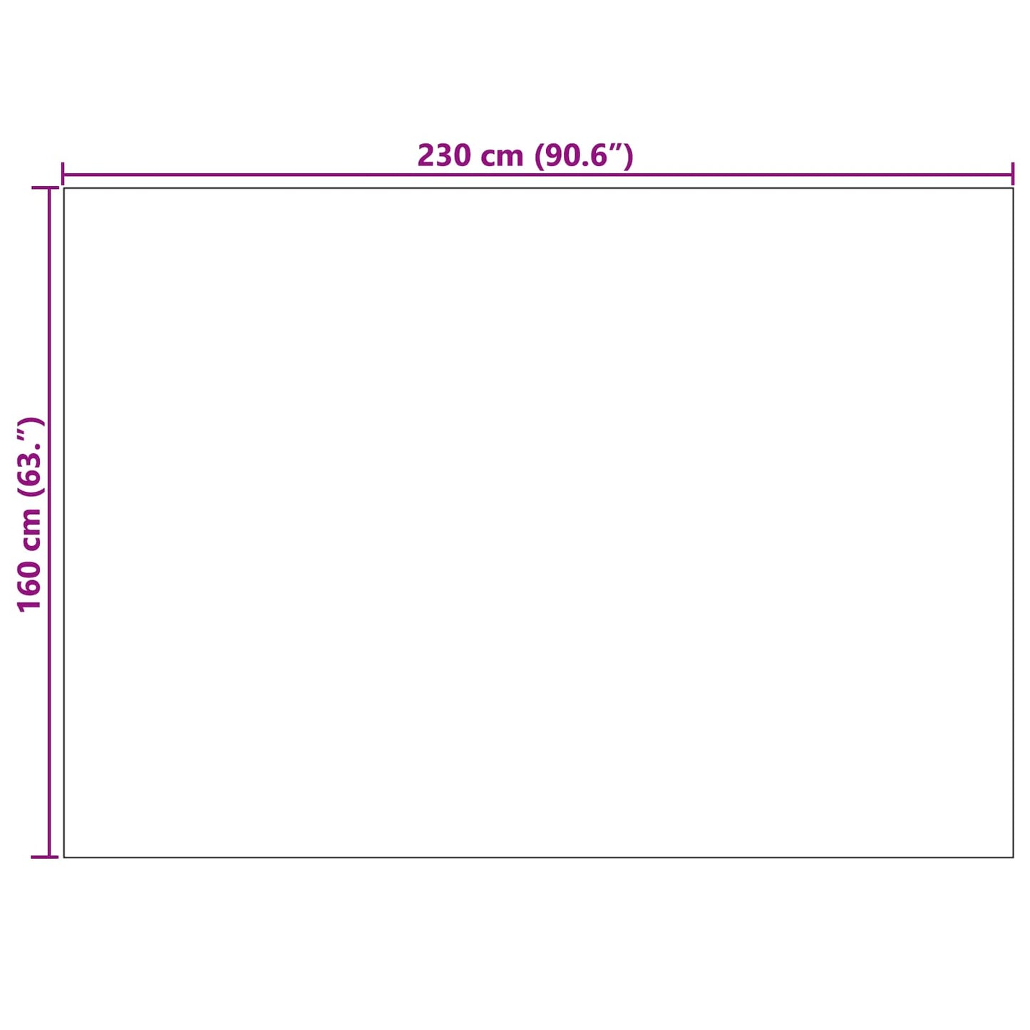 Innenteppich LUGO Creme und Grau 230 x 160 cm Polyester