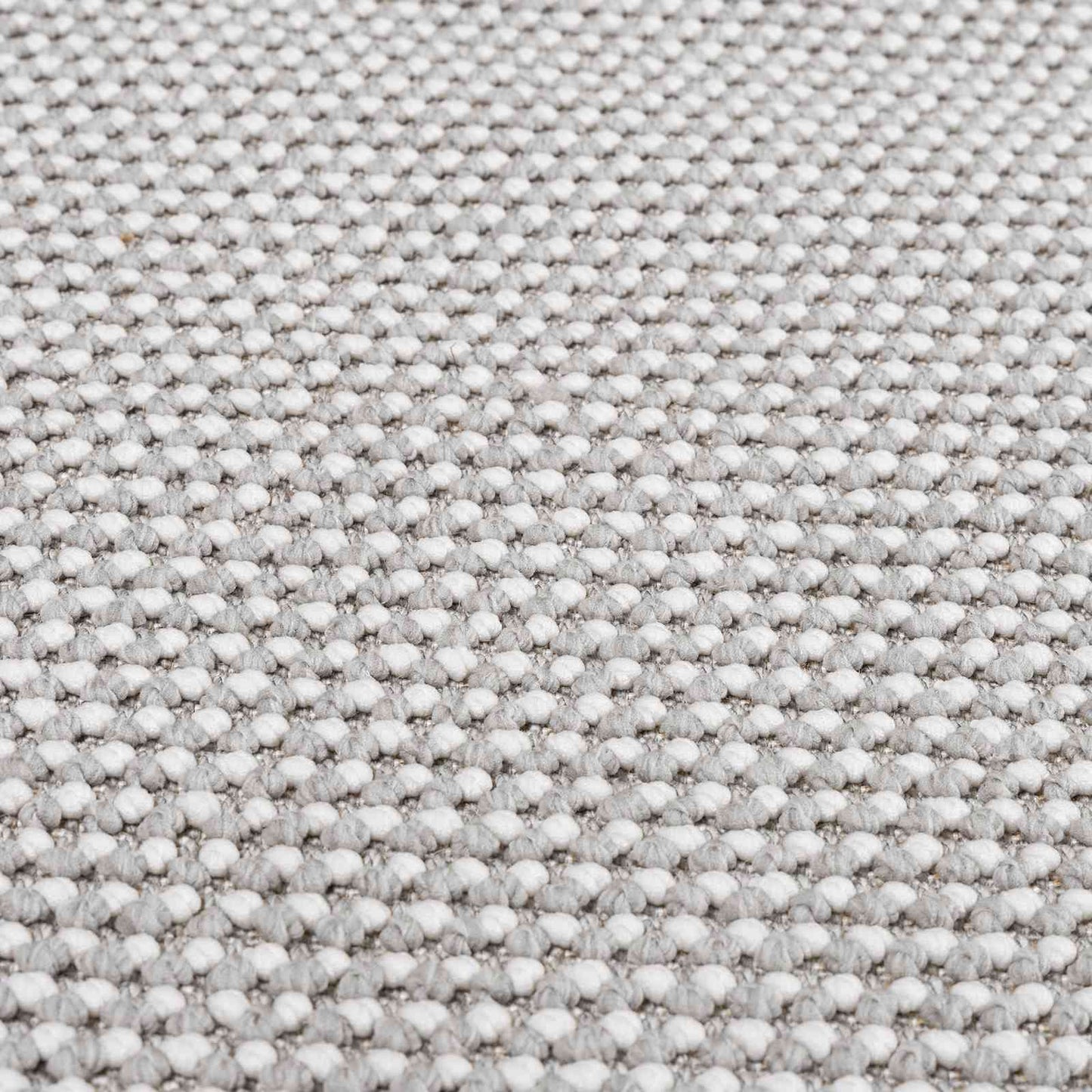 Innenteppich LUGO Creme und Grau 120 x 120 cm Polyester